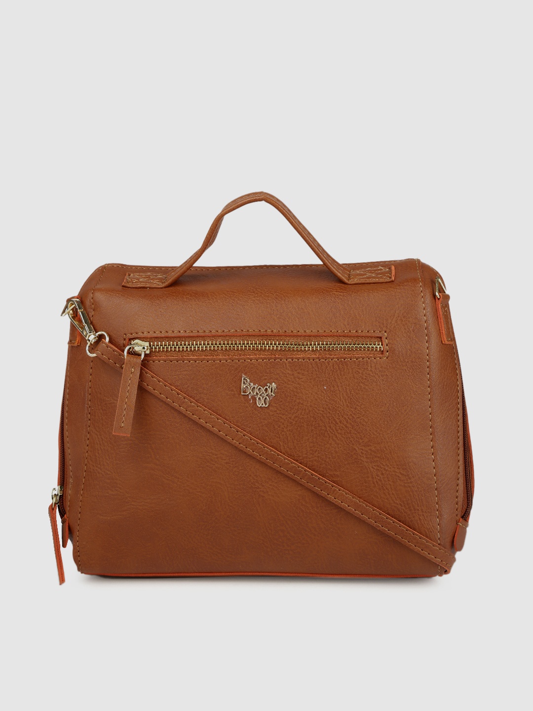 

Baggit Camel Brown Solid Sling Bag