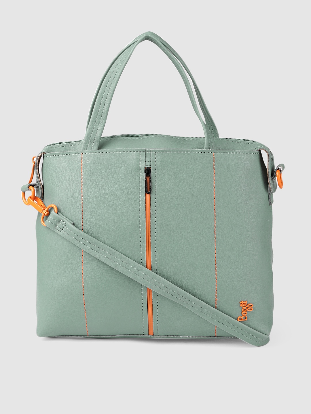 

Baggit Turquoise Blue Solid Handheld Bag
