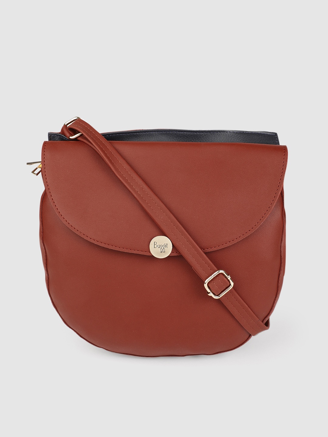 

Baggit Brick Red Solid Sling Bag