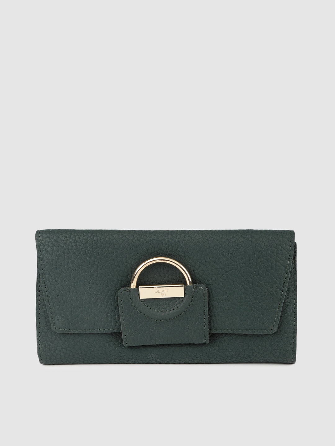 

Baggit Women Green Solid Three Fold Wallet