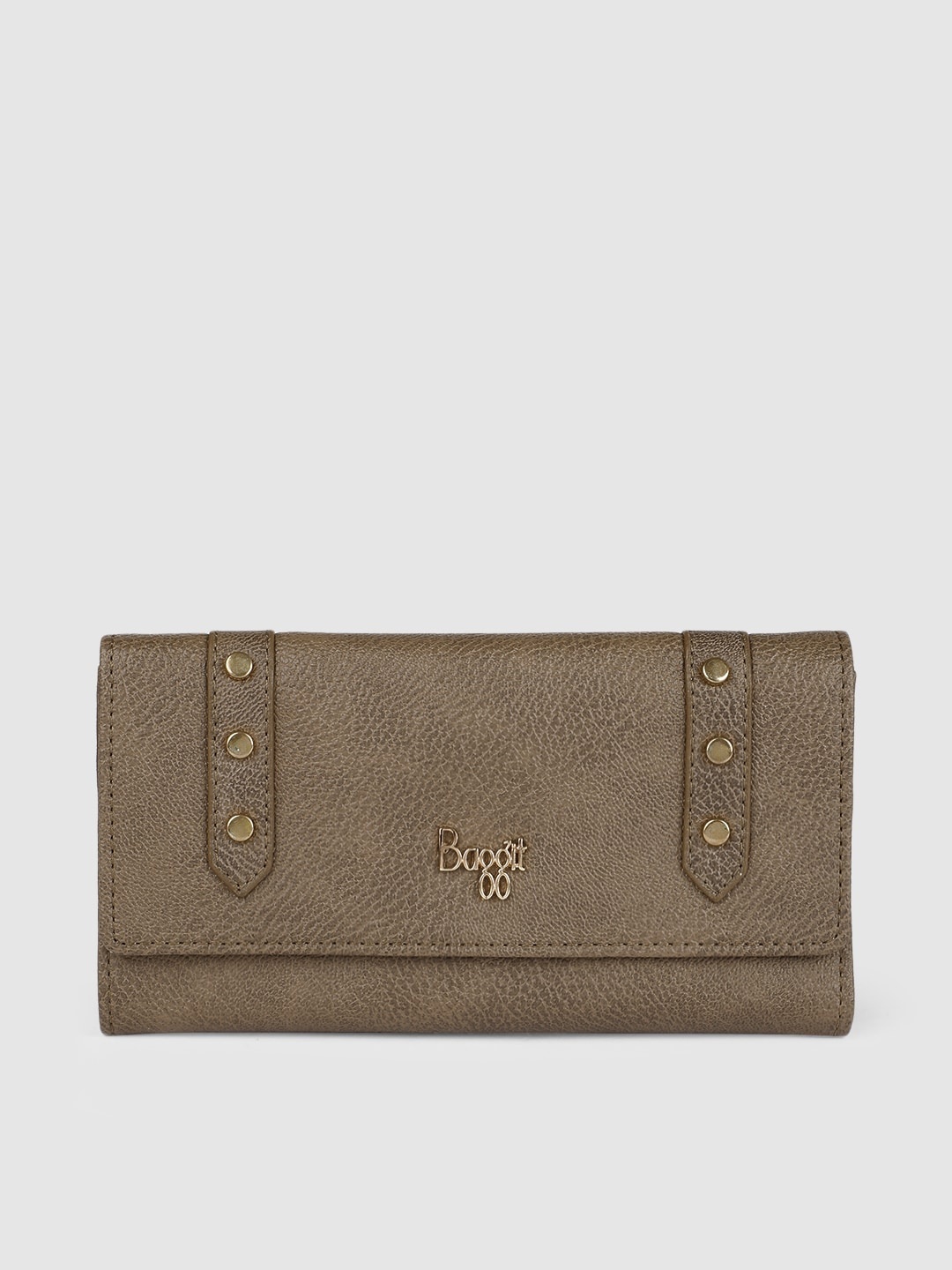 

Baggit Women Brown Solid Three Fold Wallet