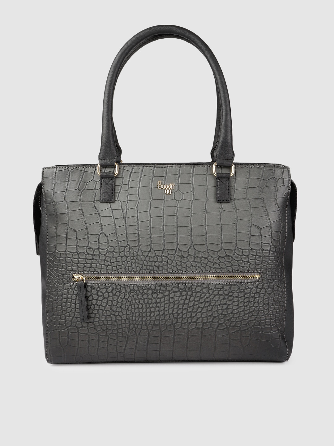 

Baggit Grey Textured Shoulder Bag