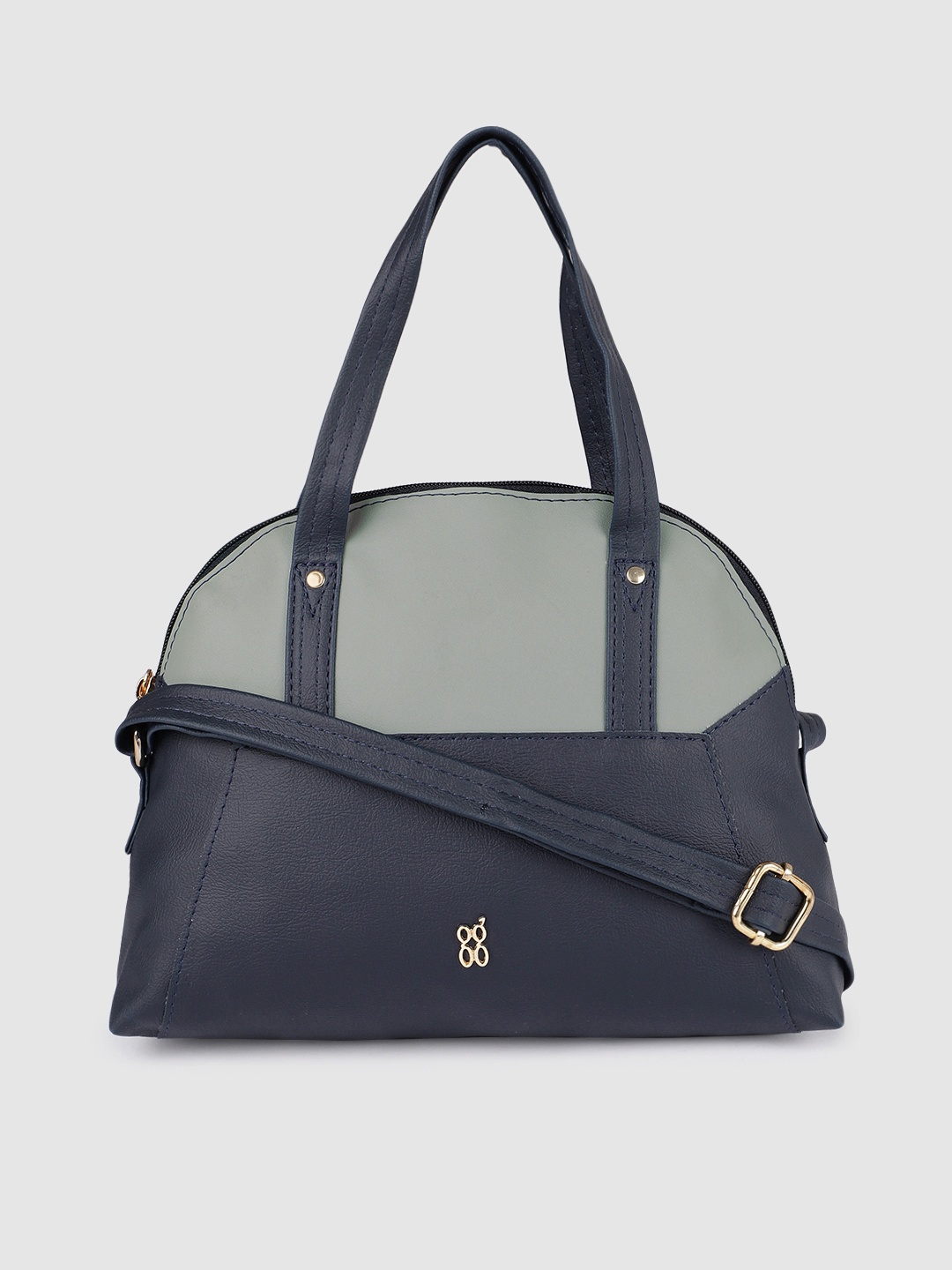 

Baggit Blue & Grey Colourblocked Handheld Bag