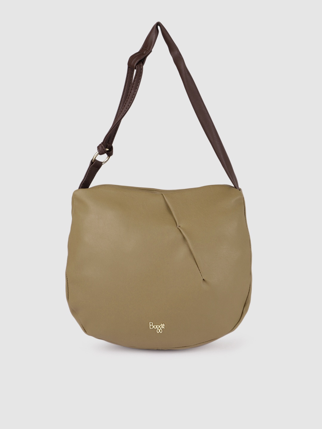 

Baggit Light Brown Solid Hobo Bag