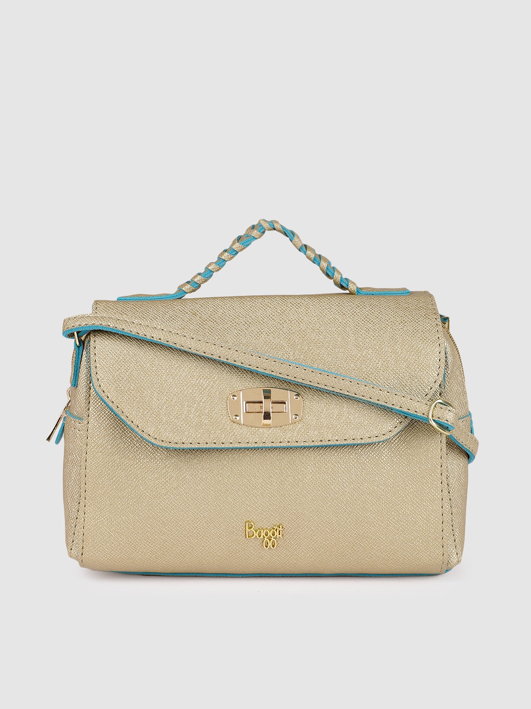 

Baggit Gold-Toned Solid Satchel