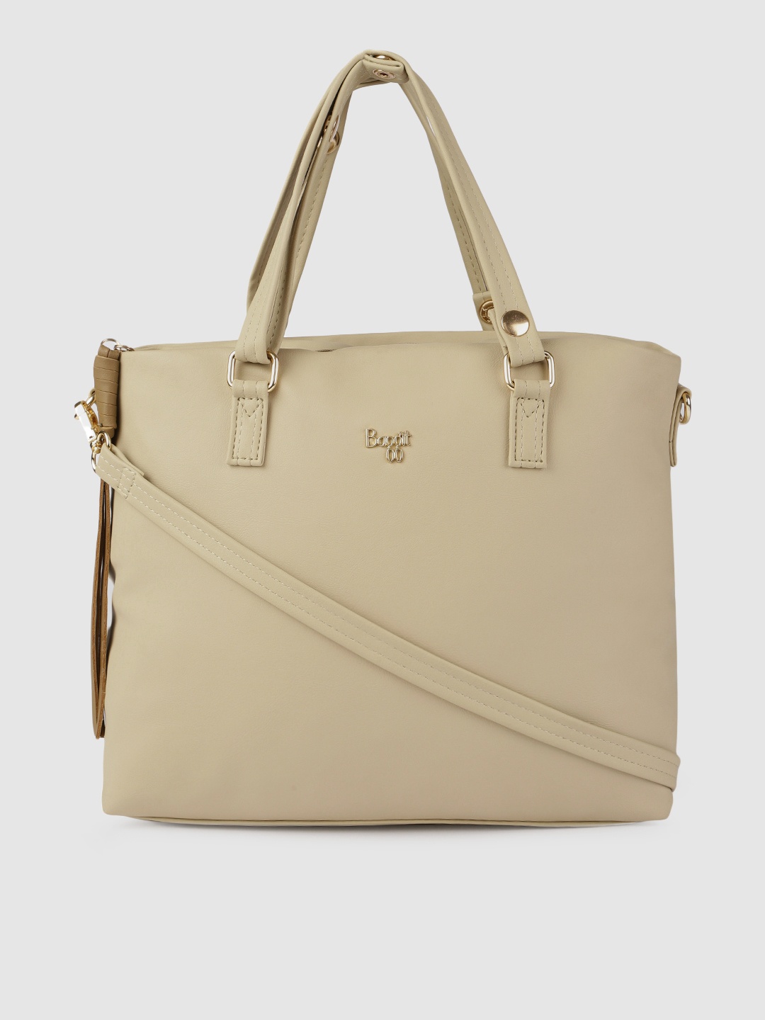 

Baggit Beige Solid Handheld Bag