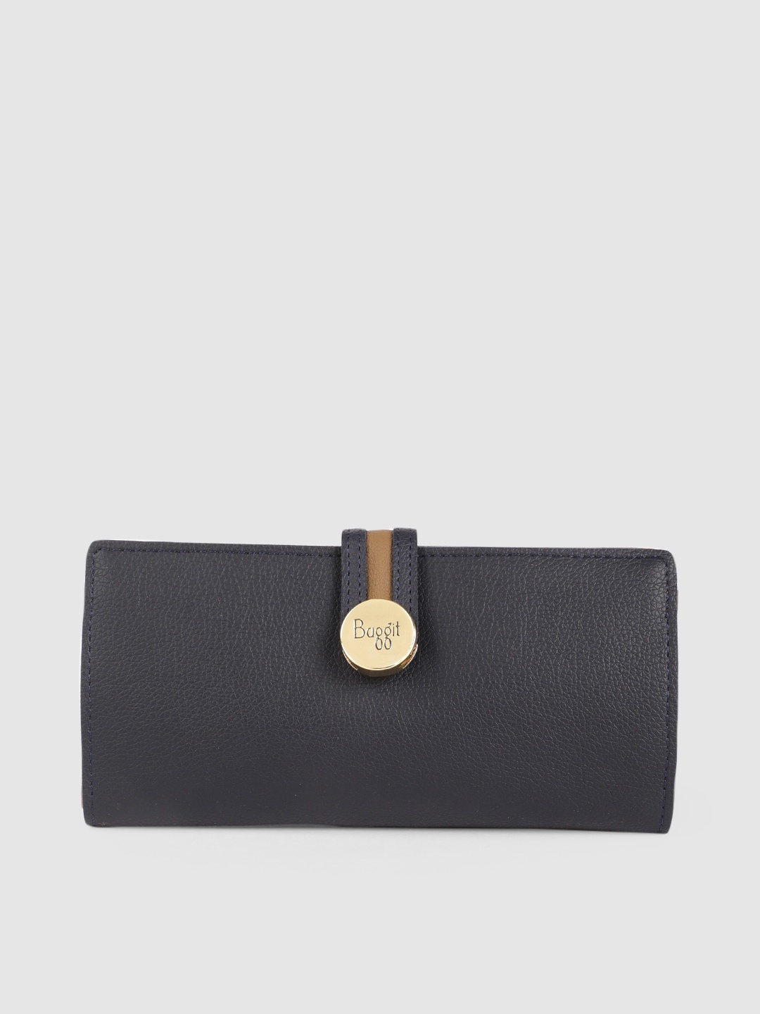 

Baggit Women Navy Blue Solid Two Fold Wallet