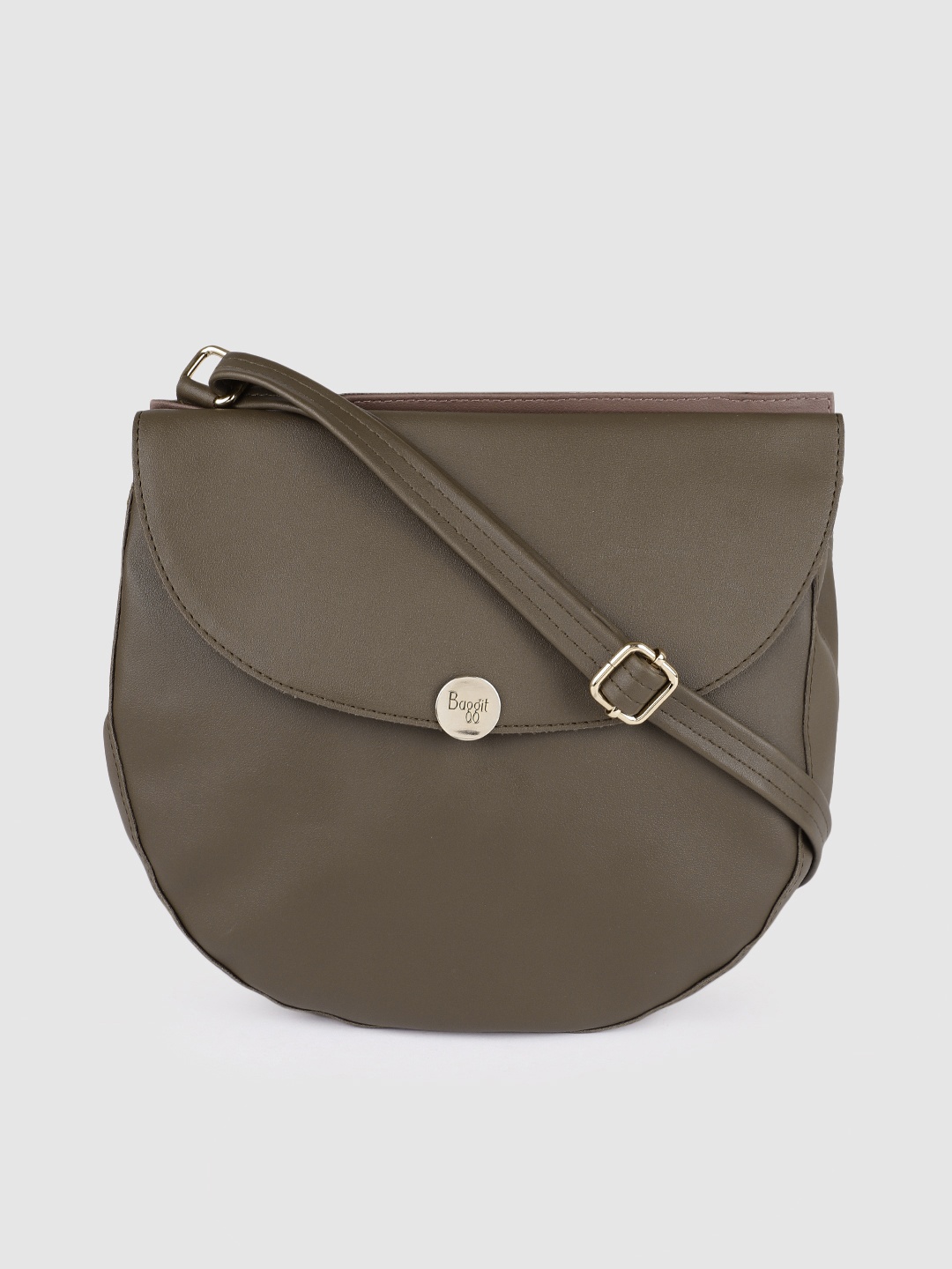 

Baggit Brown Solid Sling Bag