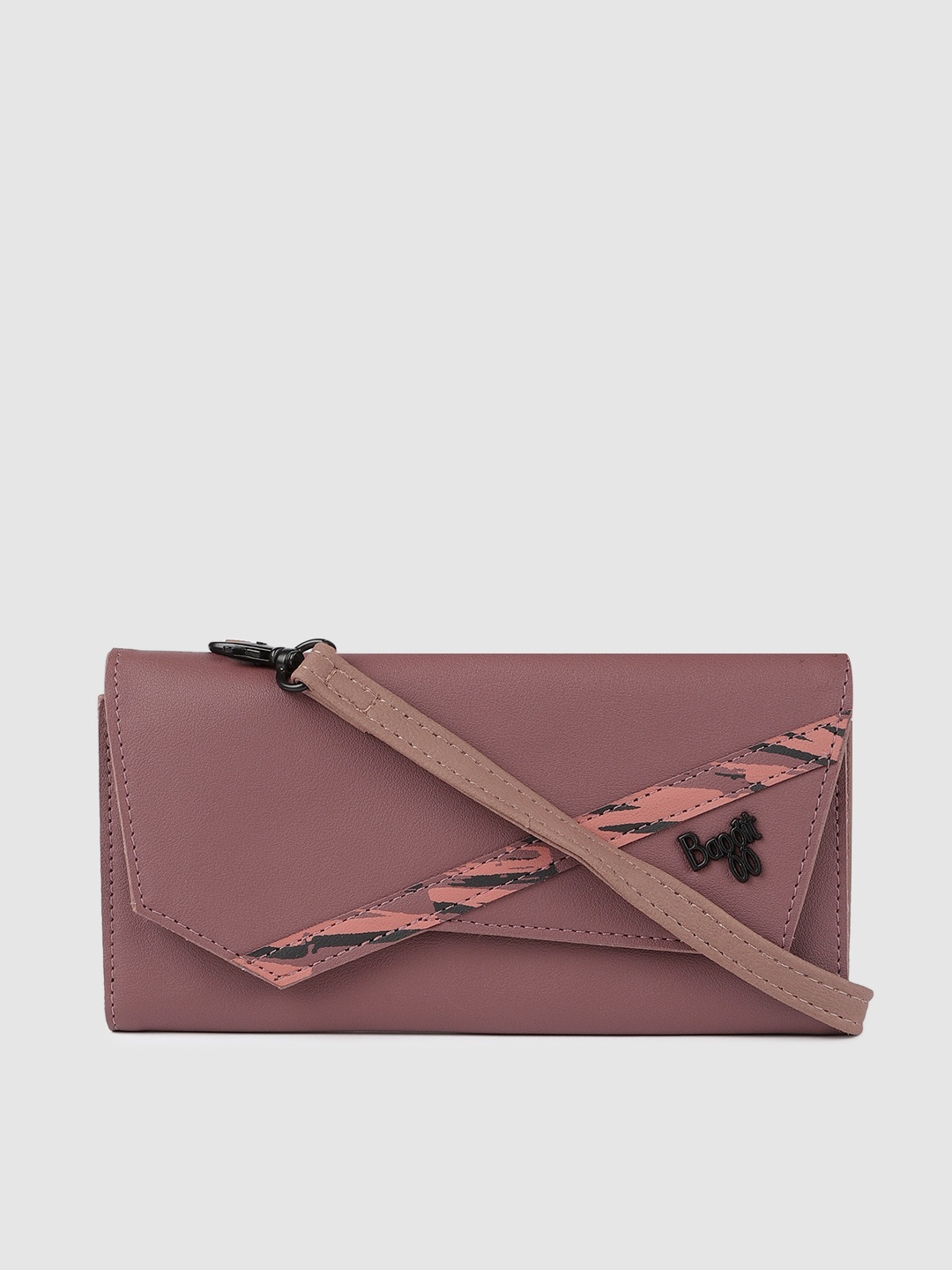 

Baggit Women Pink Solid Two Fold Wallet