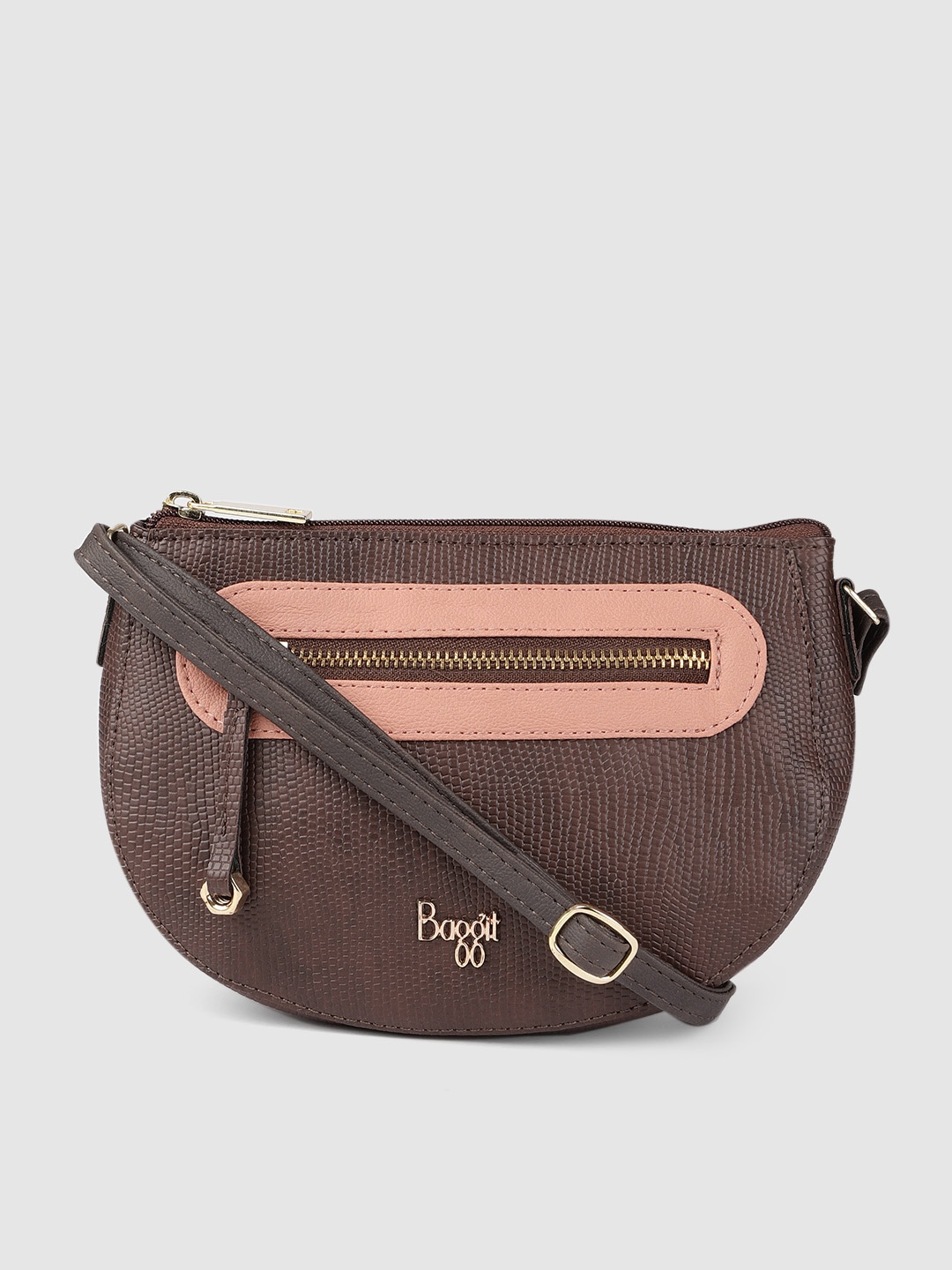 

Baggit Brown Textured Sling Bag