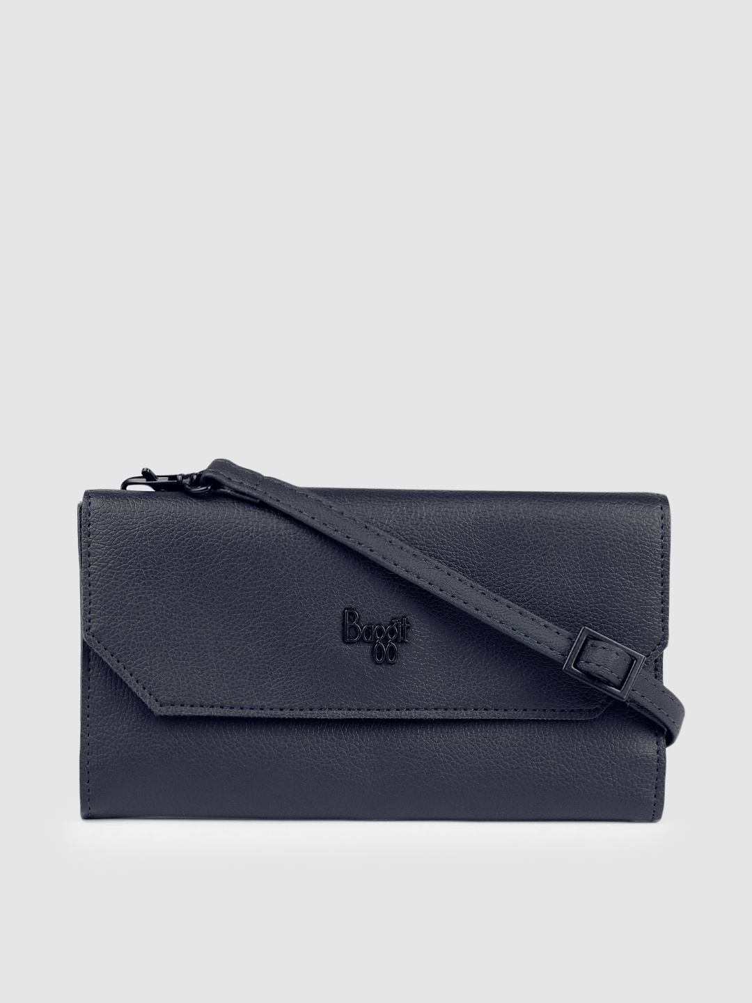 

Baggit Women Navy Blue Solid Two Fold Wallet