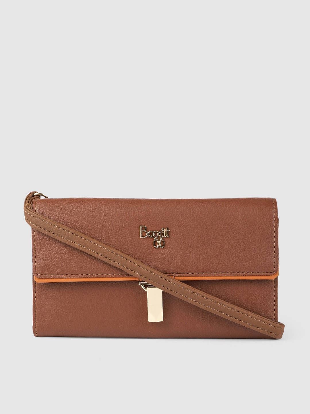 

Baggit Women Tan Solid Two Fold Wallet