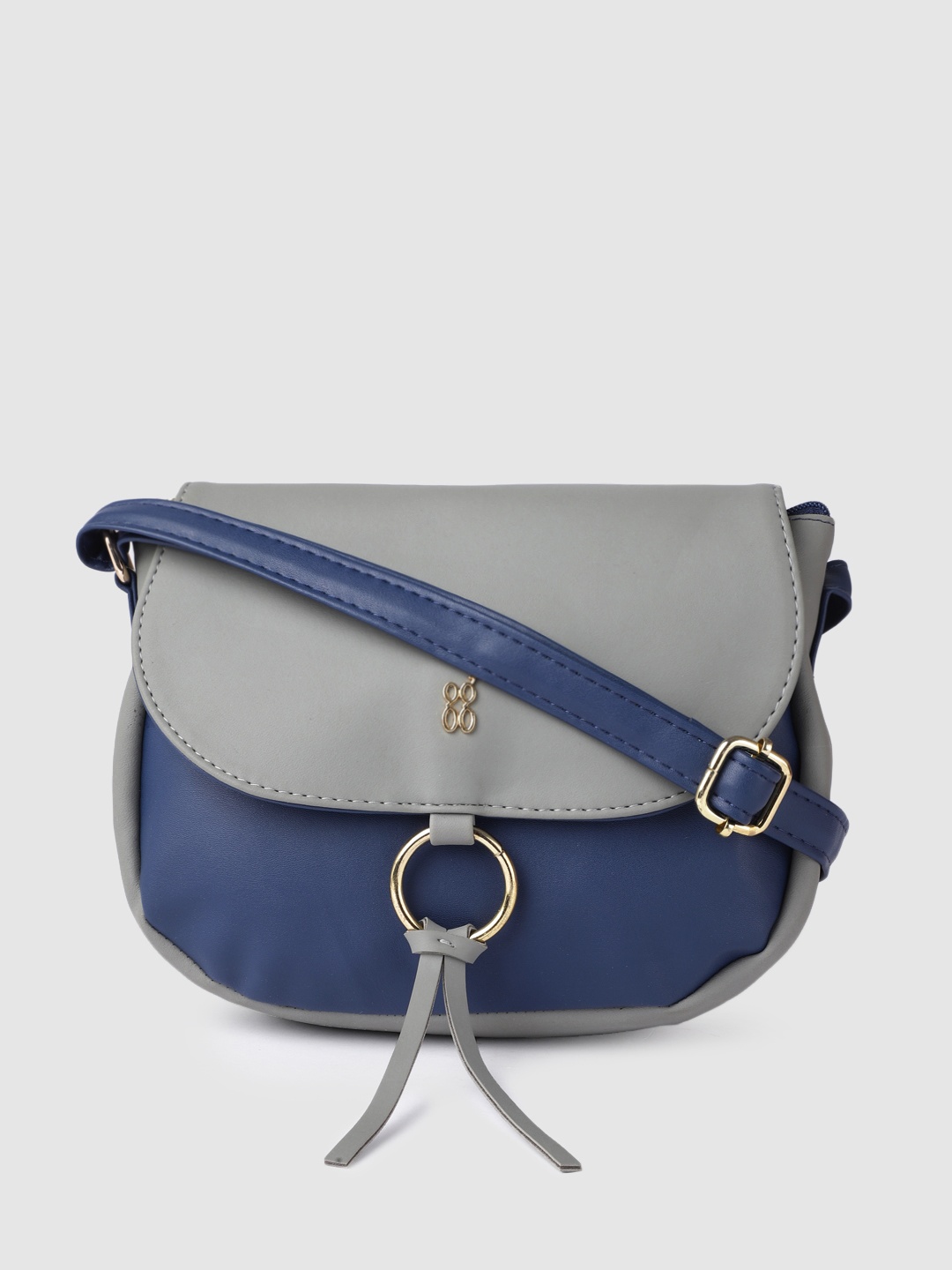 

Baggit Blue & Grey Colourblocked Sling Bag
