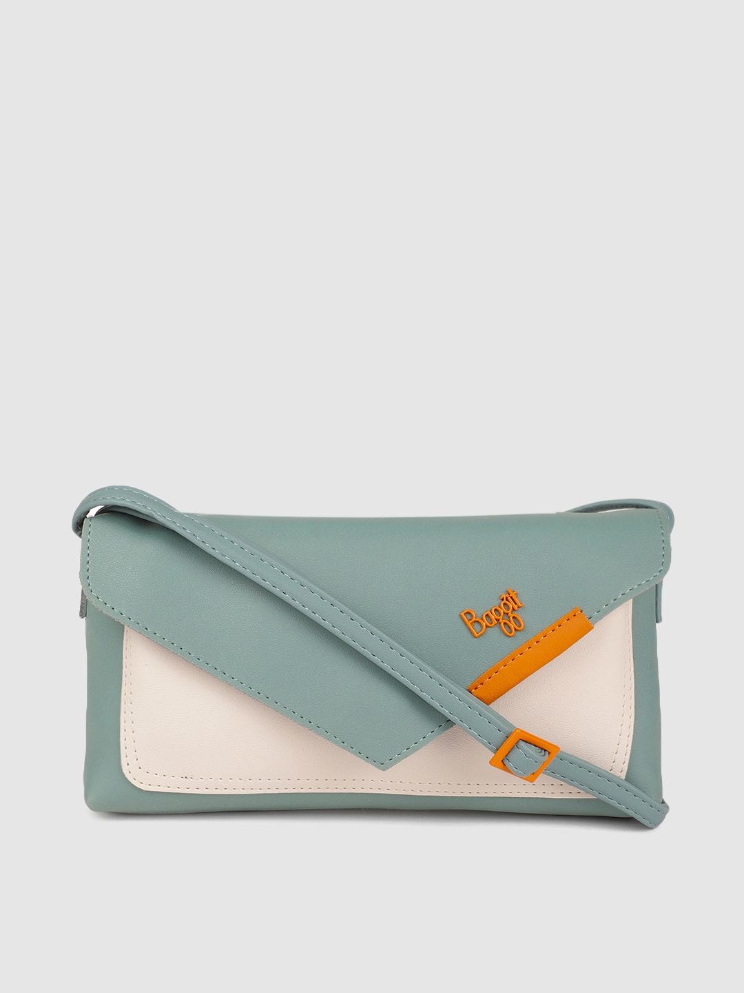 

Baggit Blue & Beige Colourblocked Sling Bag