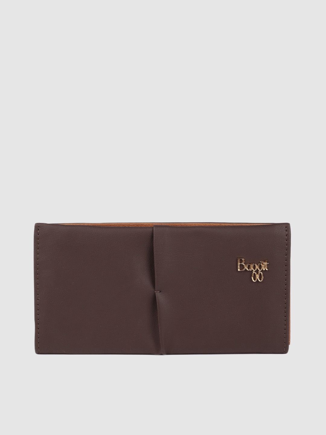 

Baggit Women Brown Solid AUPLIN Two Fold Wallet