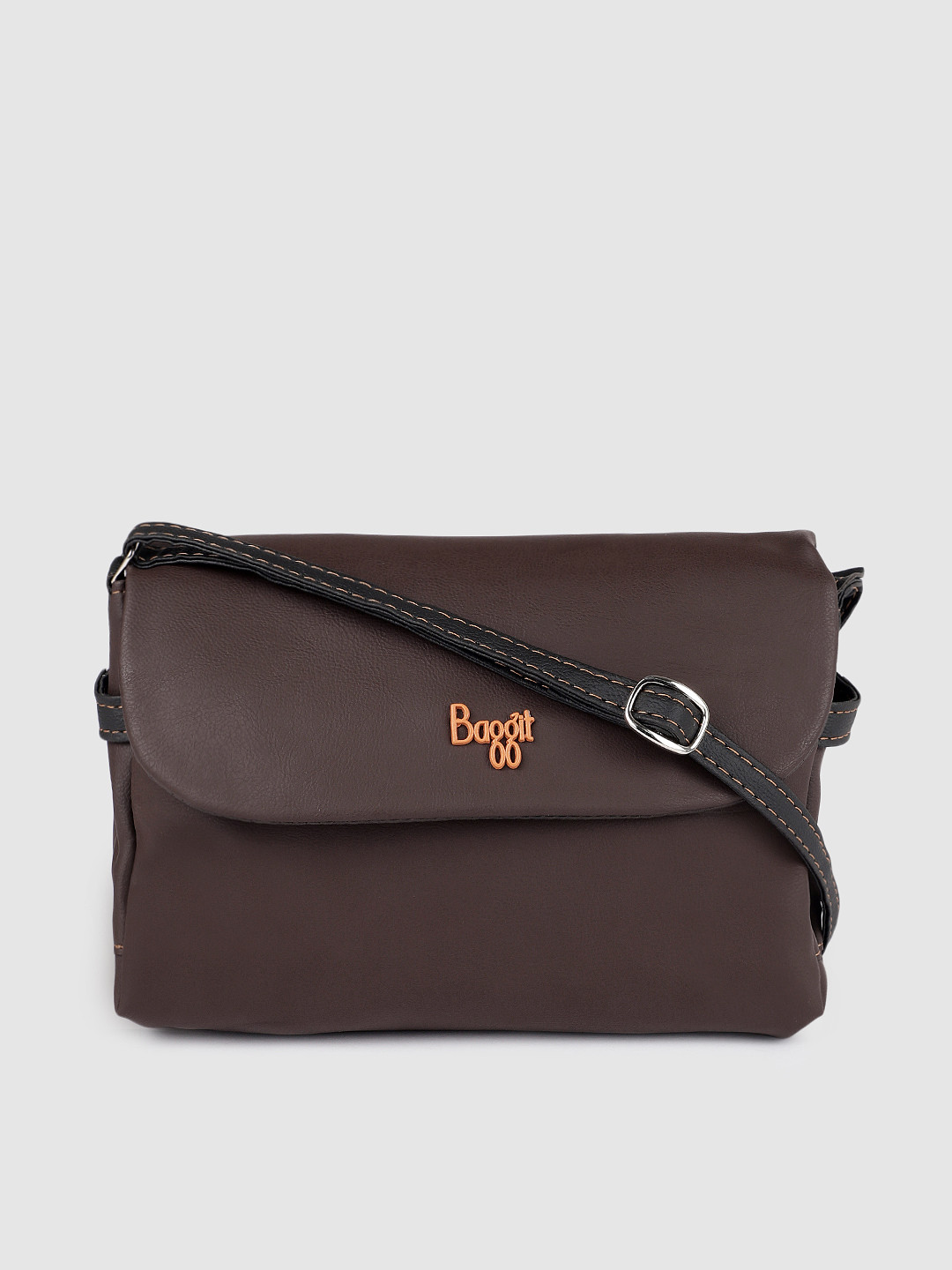 

Baggit Brown Solid Sling Bag
