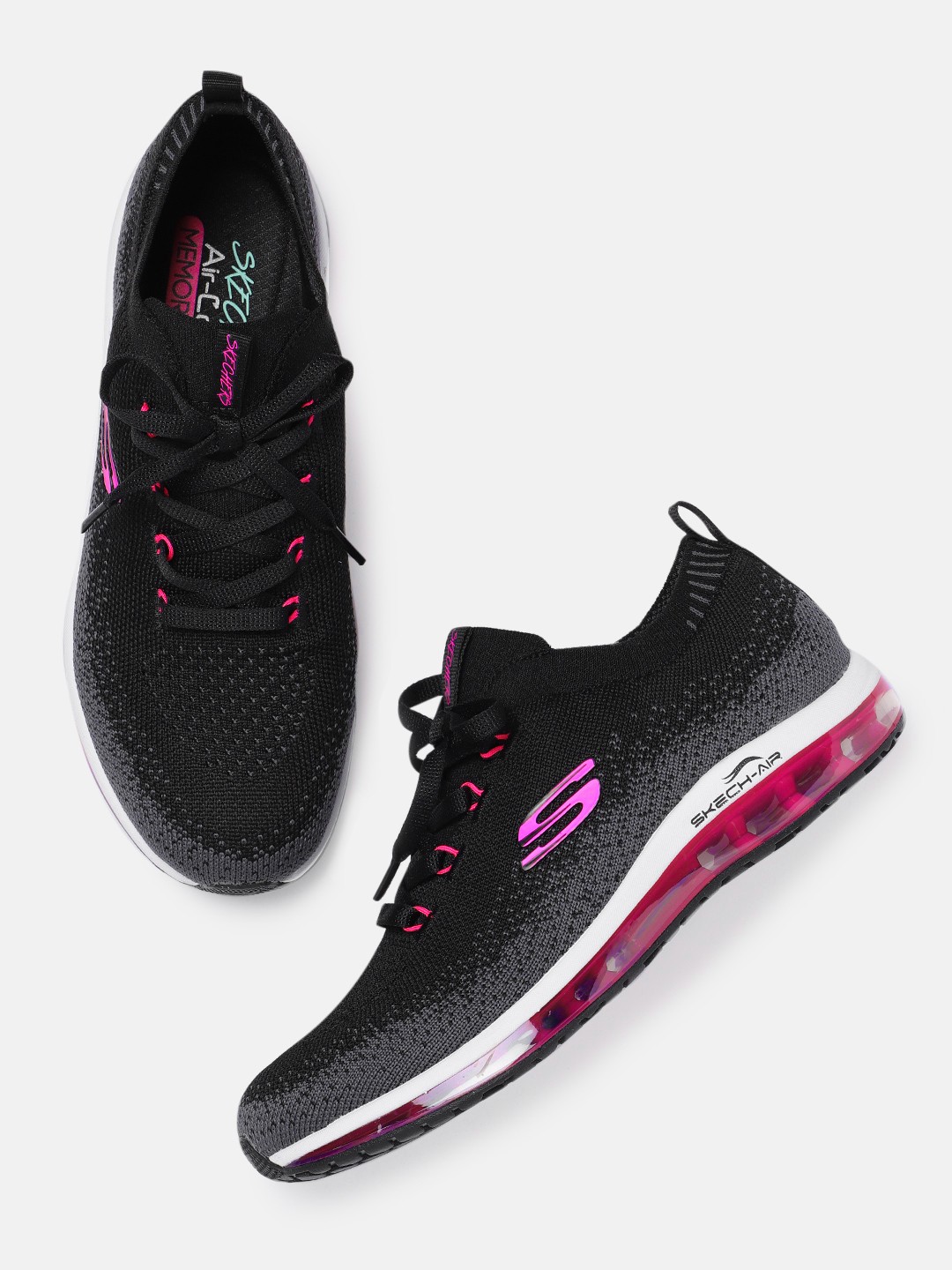 

Skechers Women Black SKECH-AIR ELEMENT-BRISK MOTIO Sneakers
