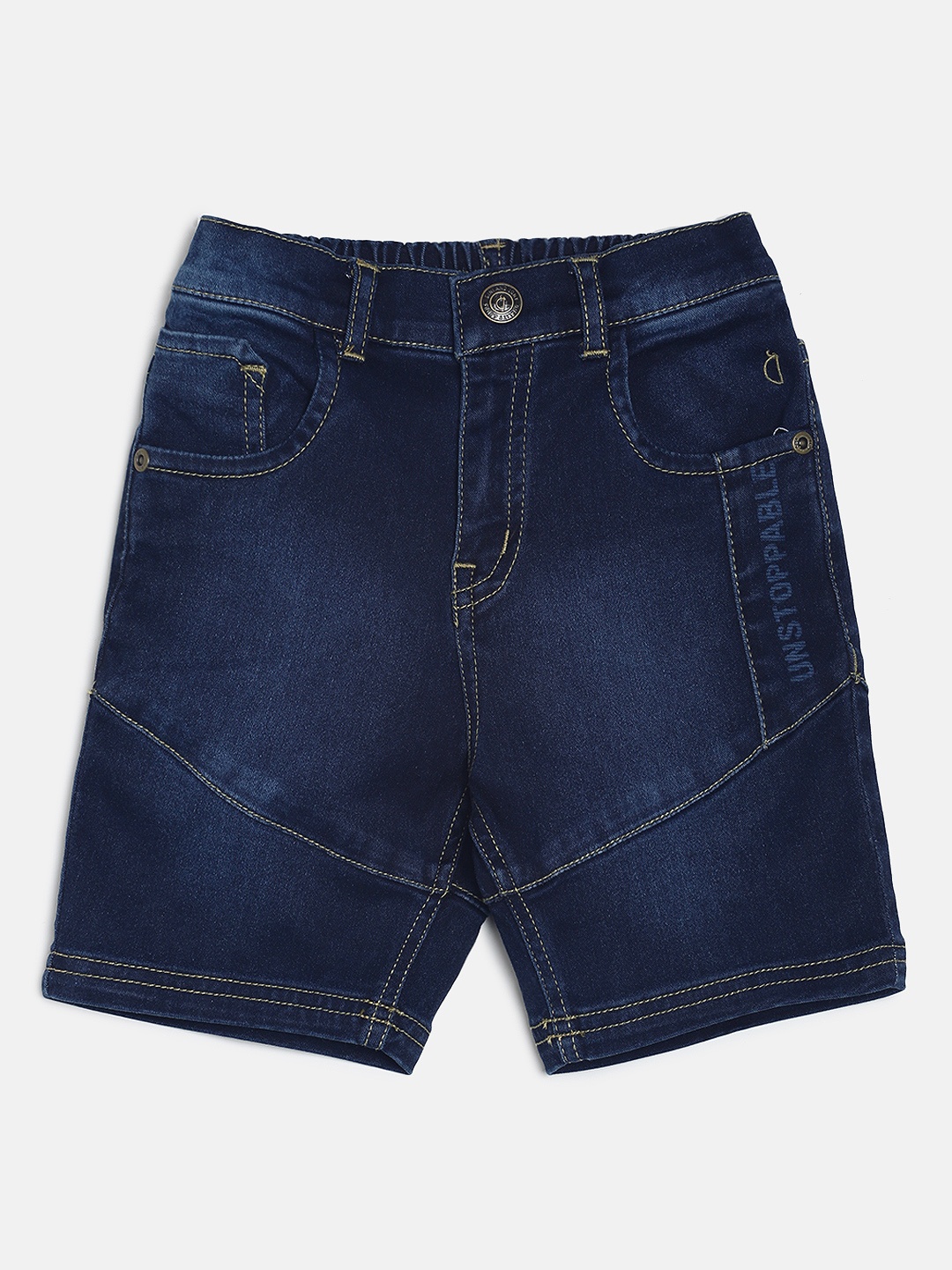 

Gini and Jony Boys Blue Washed Regular Fit Denim Shorts