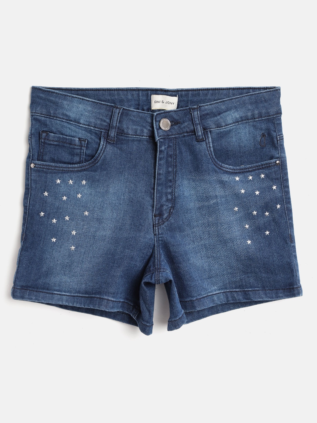 

Gini and Jony Girls Blue Washed Denim Shorts