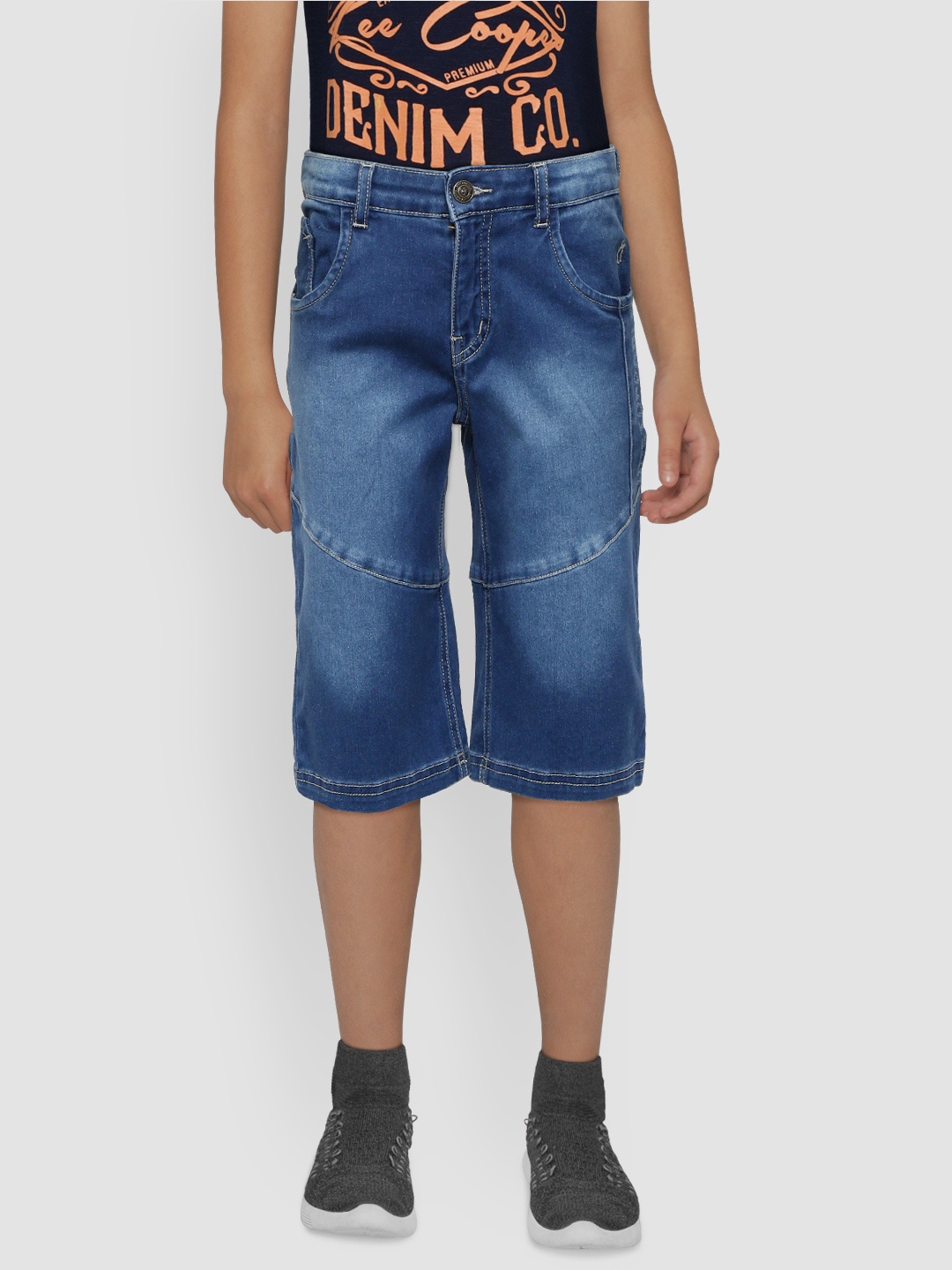 

Gini and Jony Boys Blue Washed Classic Fit Denim Shorts