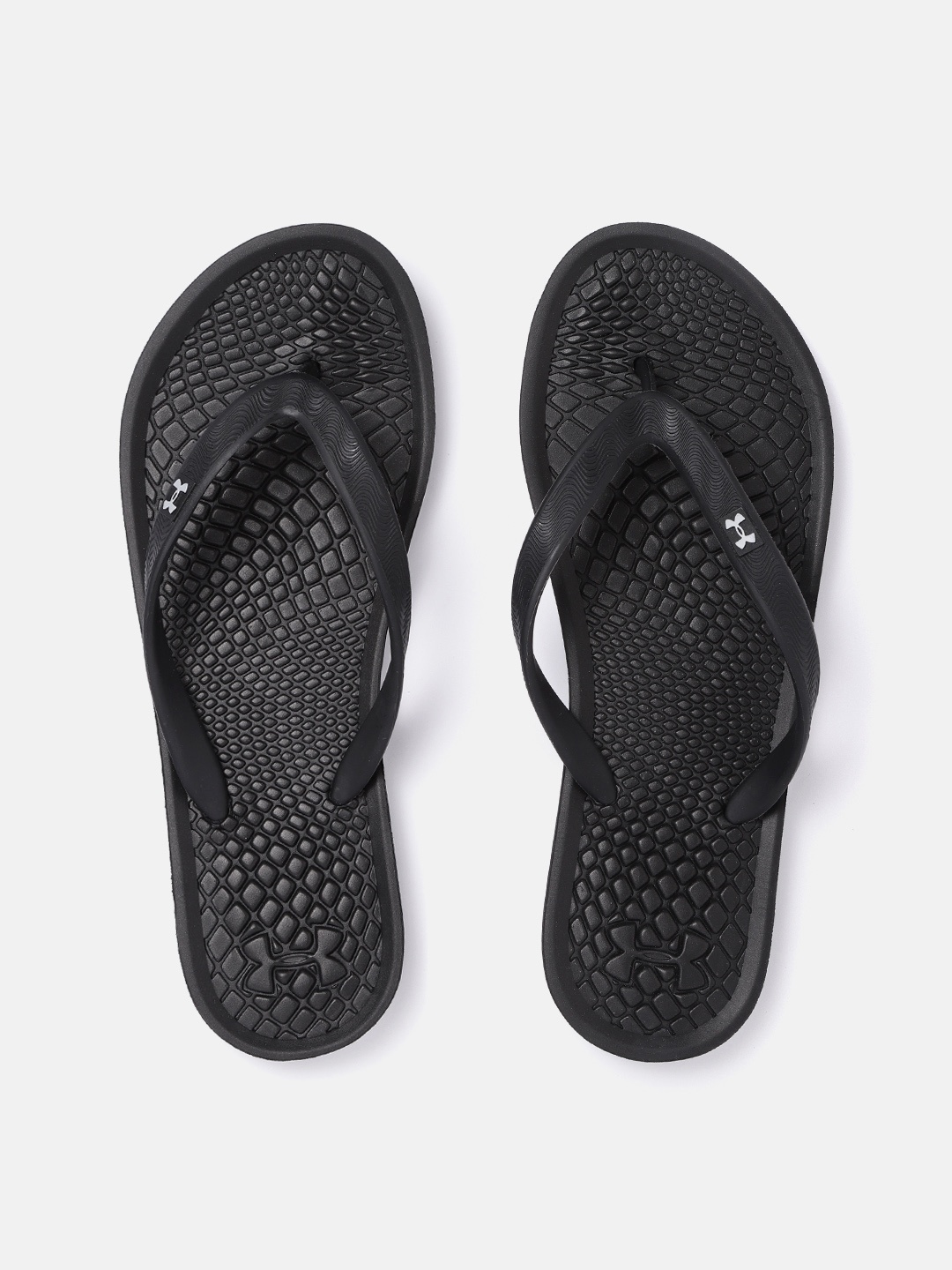 

UNDER ARMOUR Women Black Atlantic Dune Textured Thong Flip Flops
