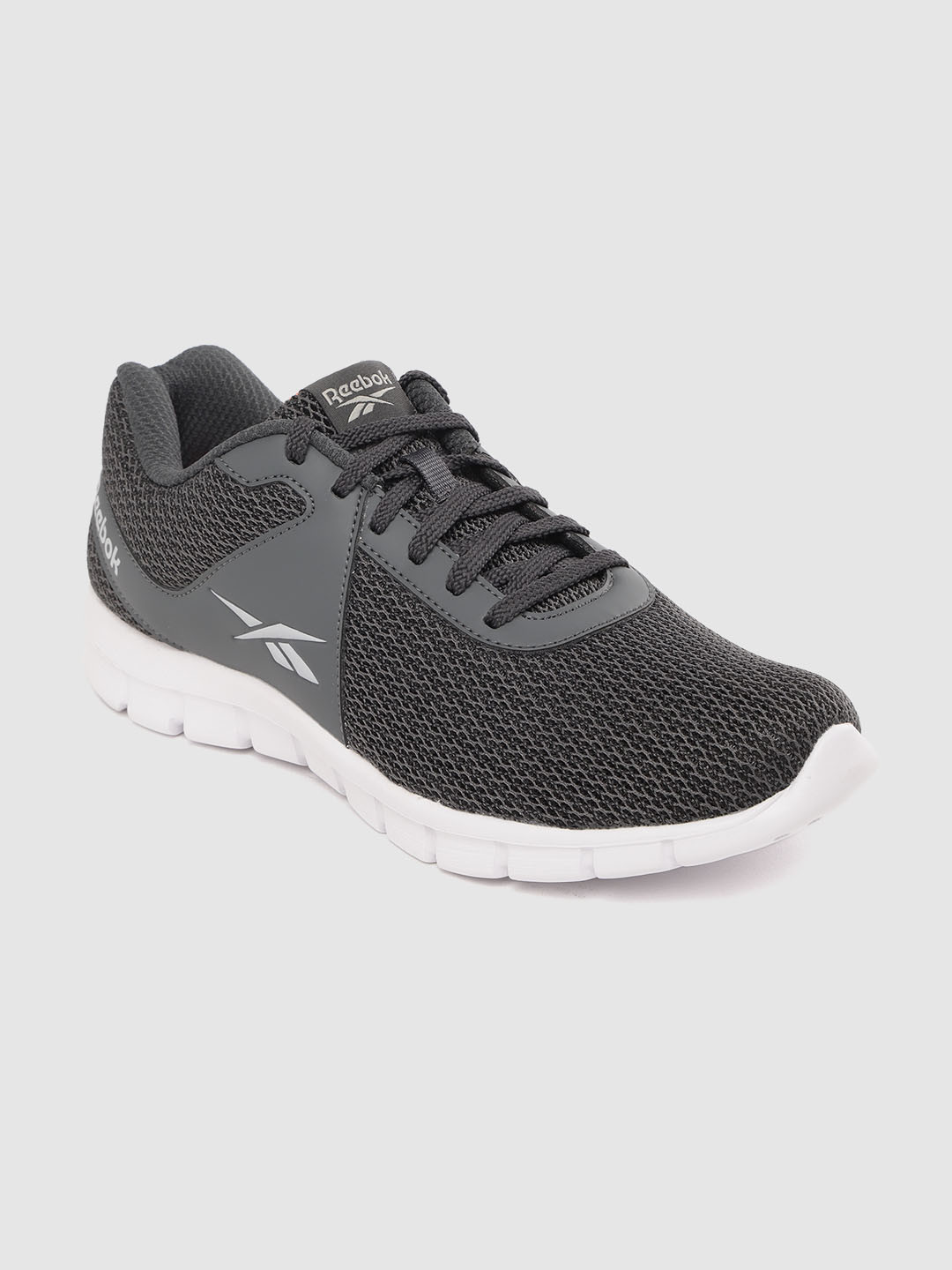 

Reebok Men Charcoal Grey Woven Design Ultra Lite Enhanced Running Shoes