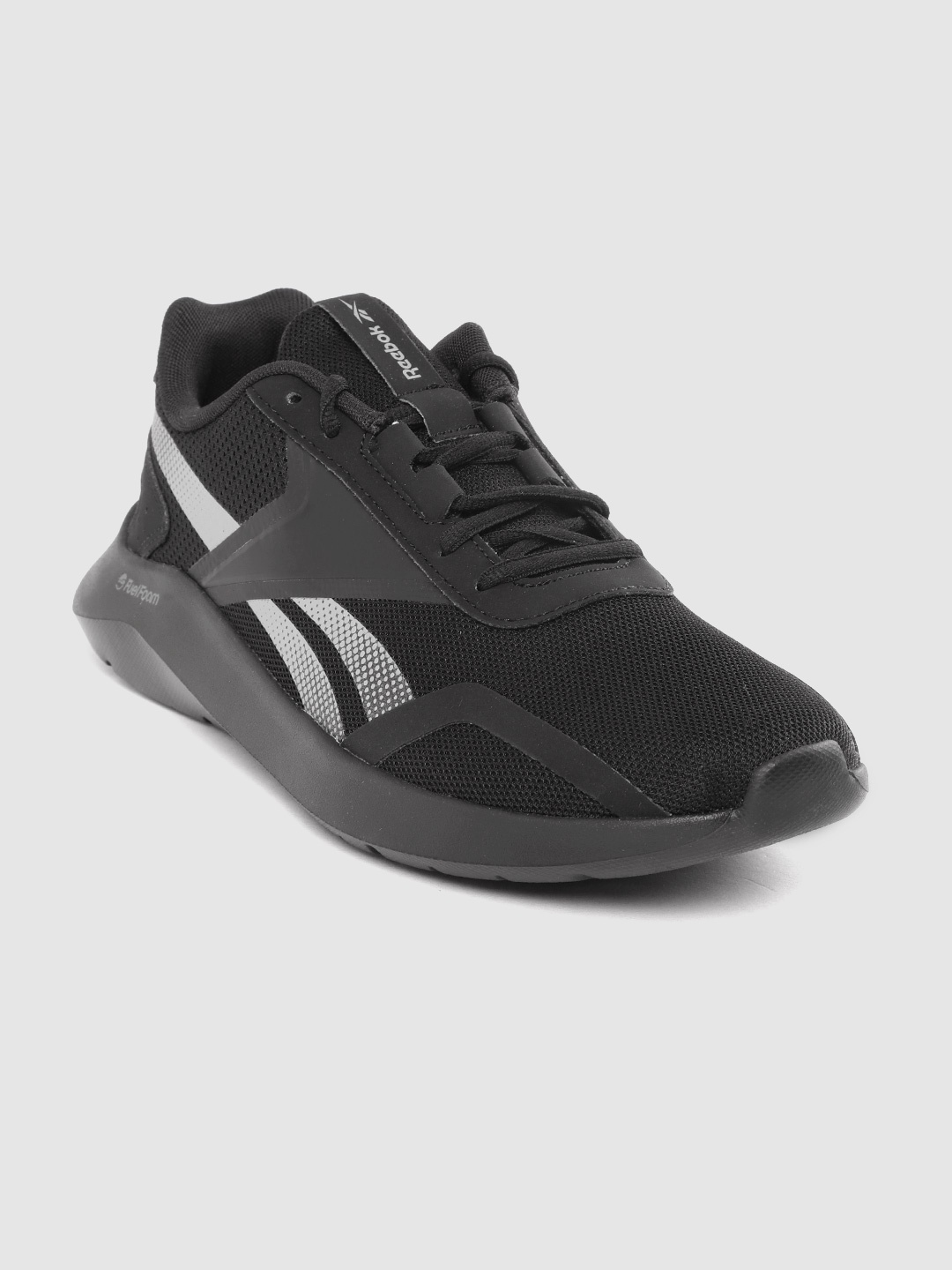 

Reebok Men Black Woven Design Energy Lux 2.0 Running Shoes