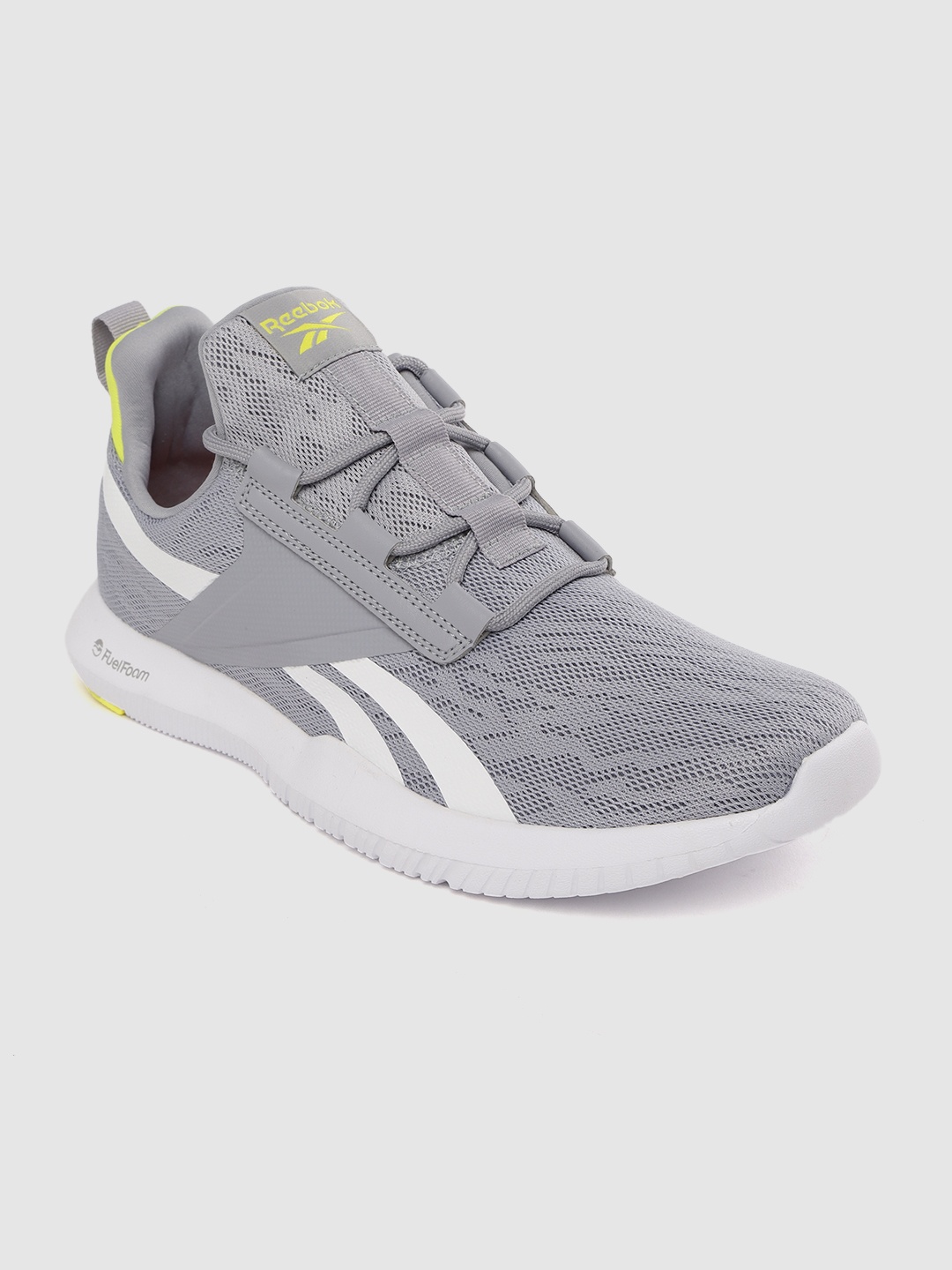

Reebok Men Grey Woven Design Reago Pulse 2.0 Training Shoes