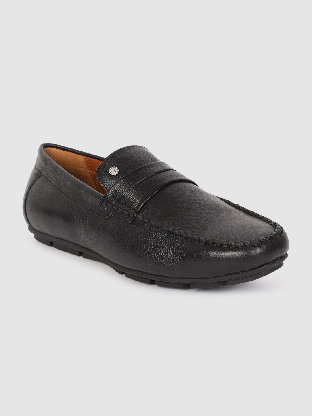 

Allen Solly Men Black Leather Loafers