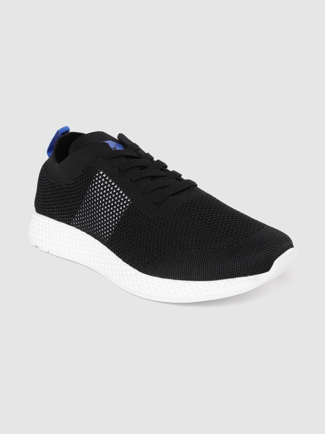 

Allen Solly Men Black Woven Design Sneakers