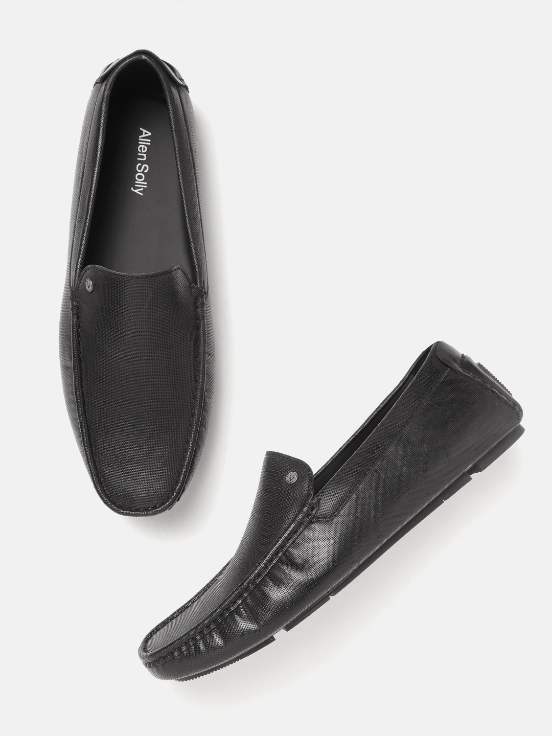 

Allen Solly Men Black Perforated Driving Shoes