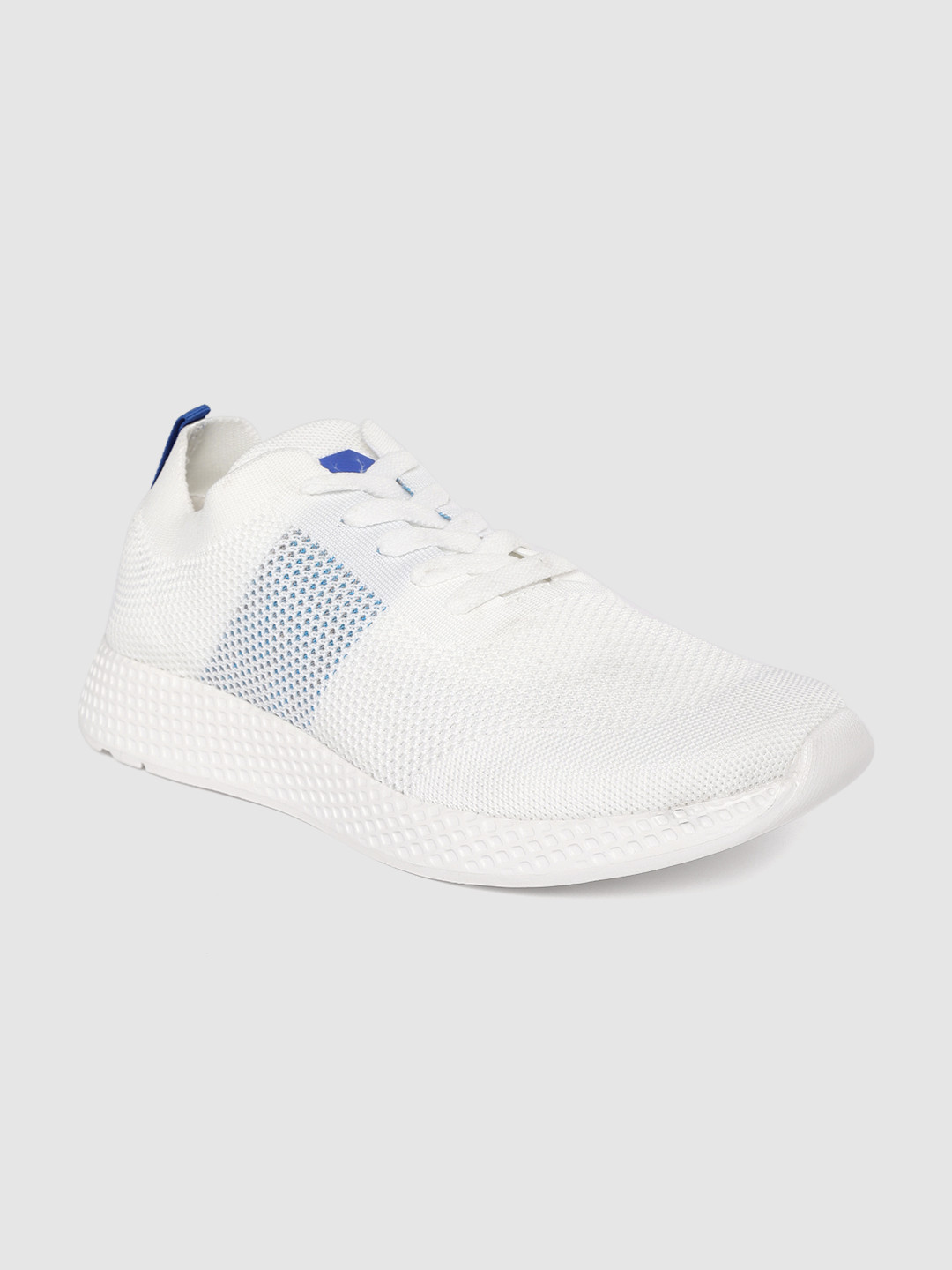 

Allen Solly Men White & Blue Woven Design Sneakers