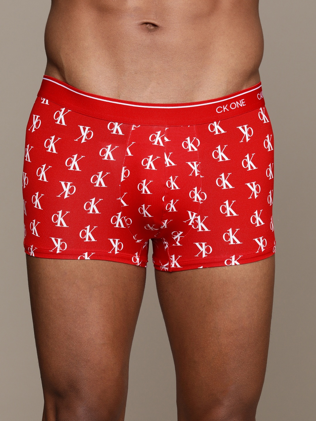 

Calvin Klein Underwear Men Red & White Printed Trunks NB2225SL2