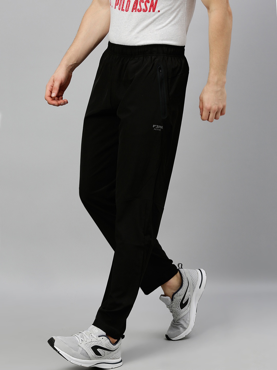 

U.S. Polo Assn. Men Black Straight Fit Track Pants
