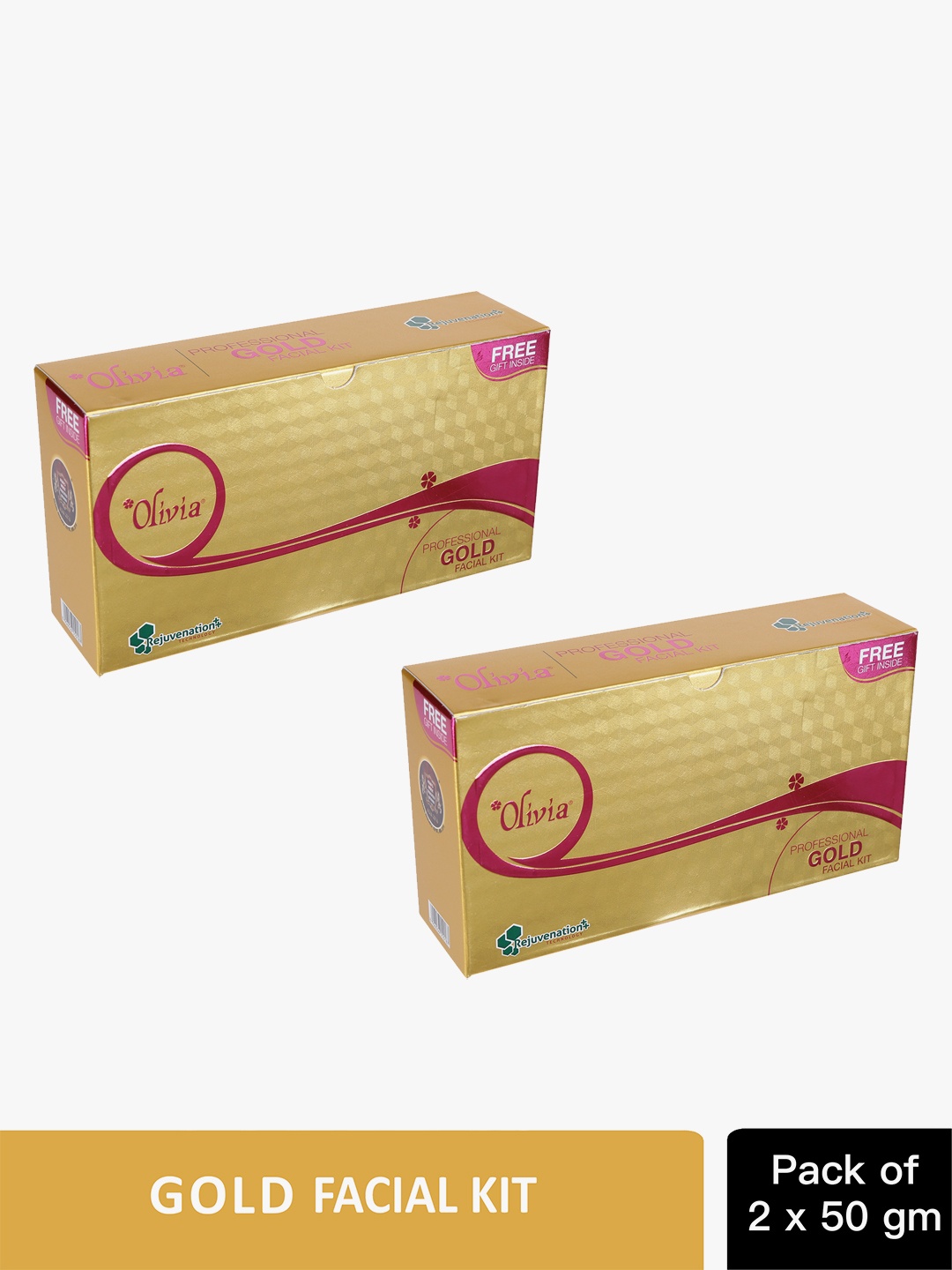 

Olivia Set of 2 Professional Gold Facial Kit