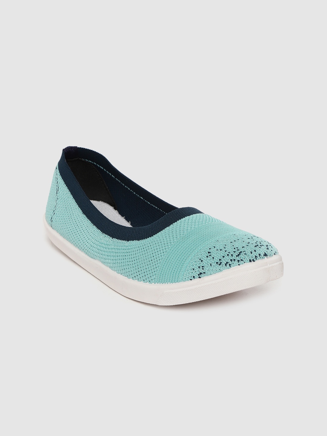 

Mast & Harbour Women Blue Woven Design Slip-On Sneakers