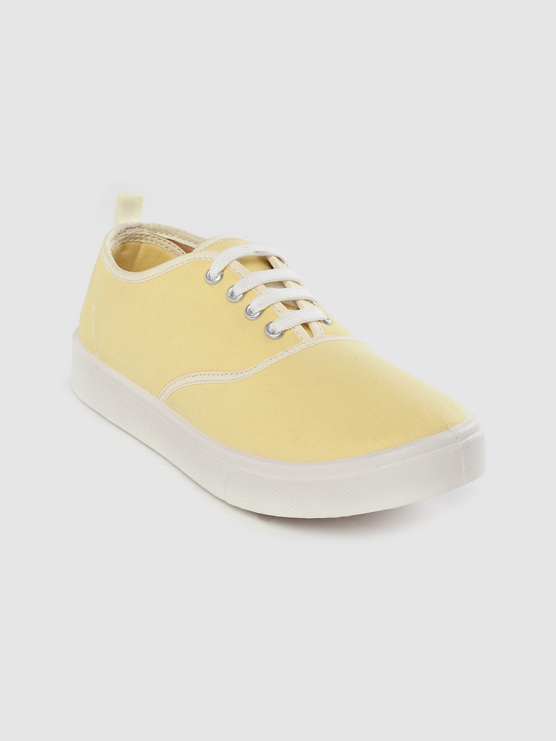 

DressBerry Women Yellow Solid Sneakers