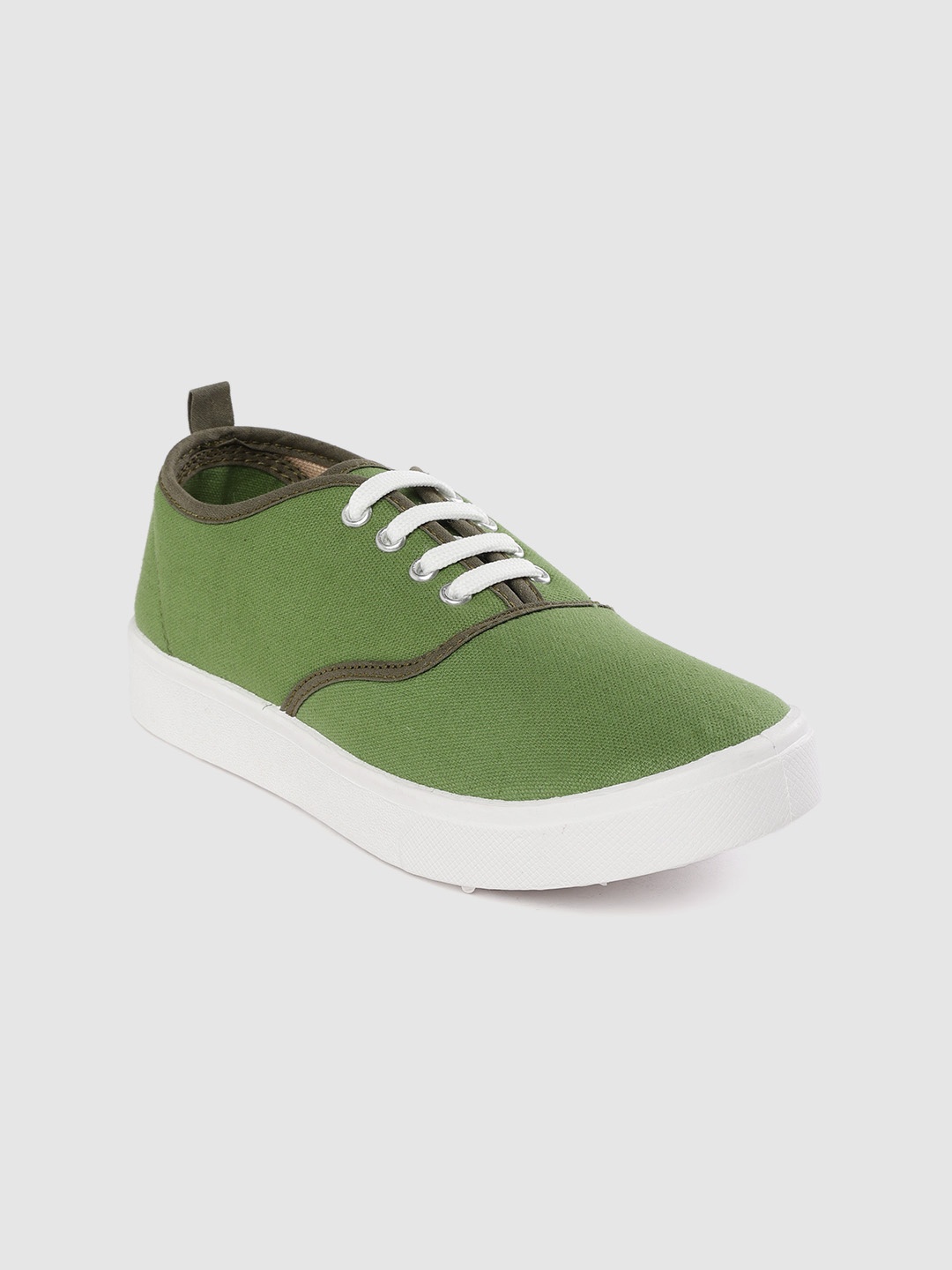 

DressBerry Women Green Solid Sneakers