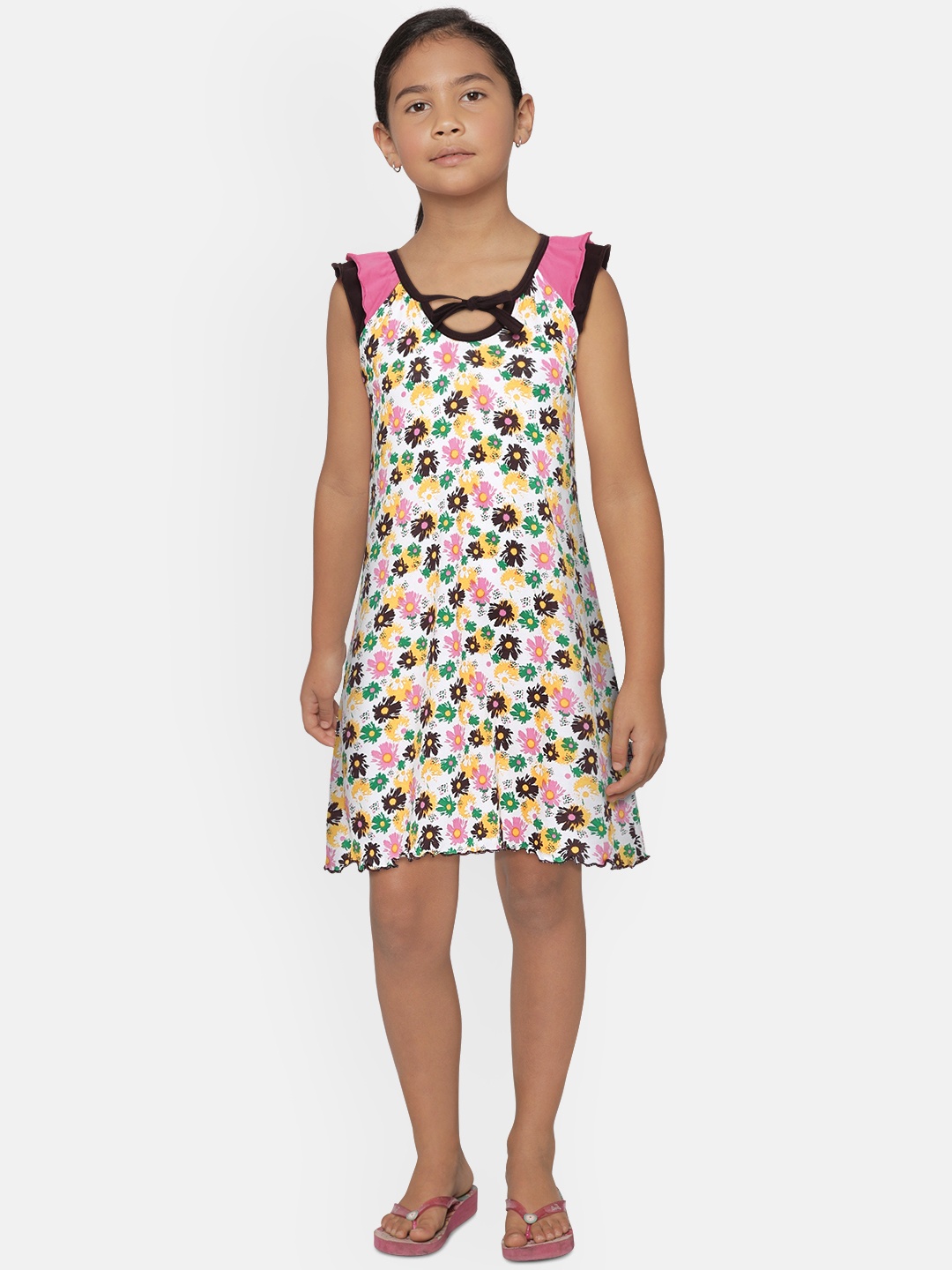 

SINI MINI Multicoloured Printed Nightdress, Multi