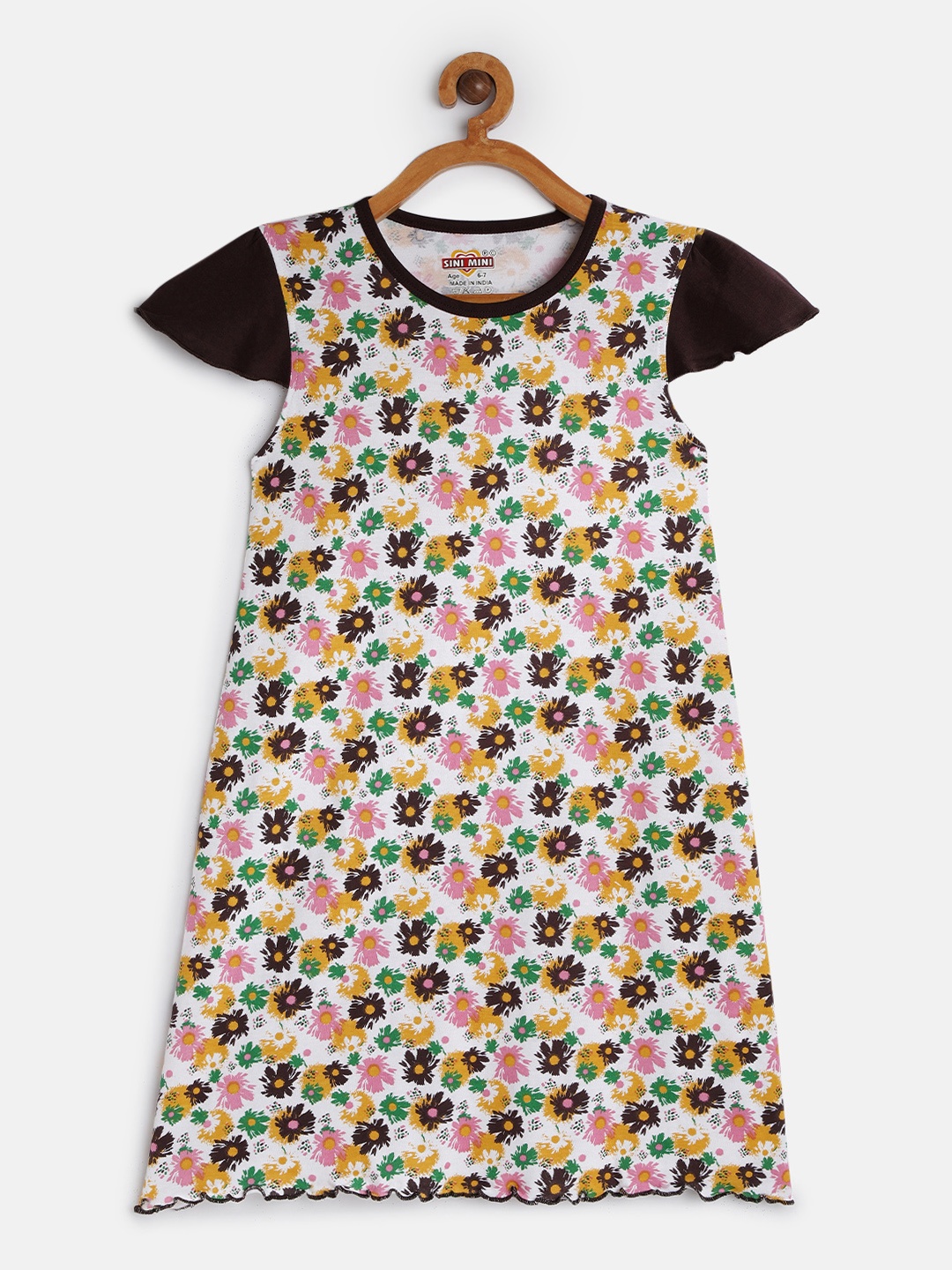 

SINI MINI Multicoloured Printed Nightdress, Multi