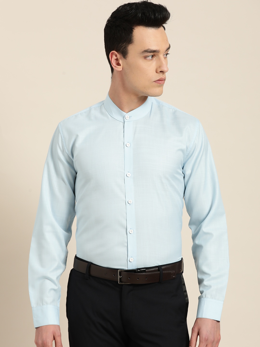 

SOJANYA Men Blue Classic Regular Fit Solid Formal Shirt