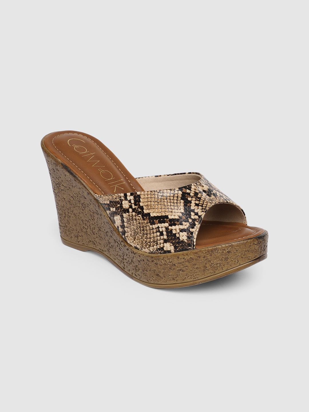 

Catwalk Women Brown & Beige Printed Sandals
