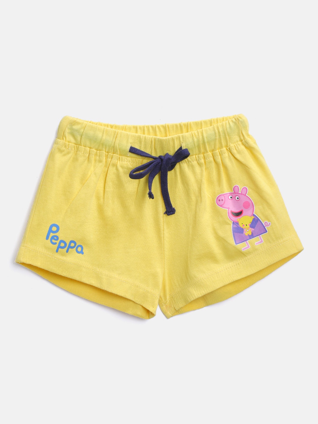 

toothless Girls Yellow Solid Regular Fit Shorts