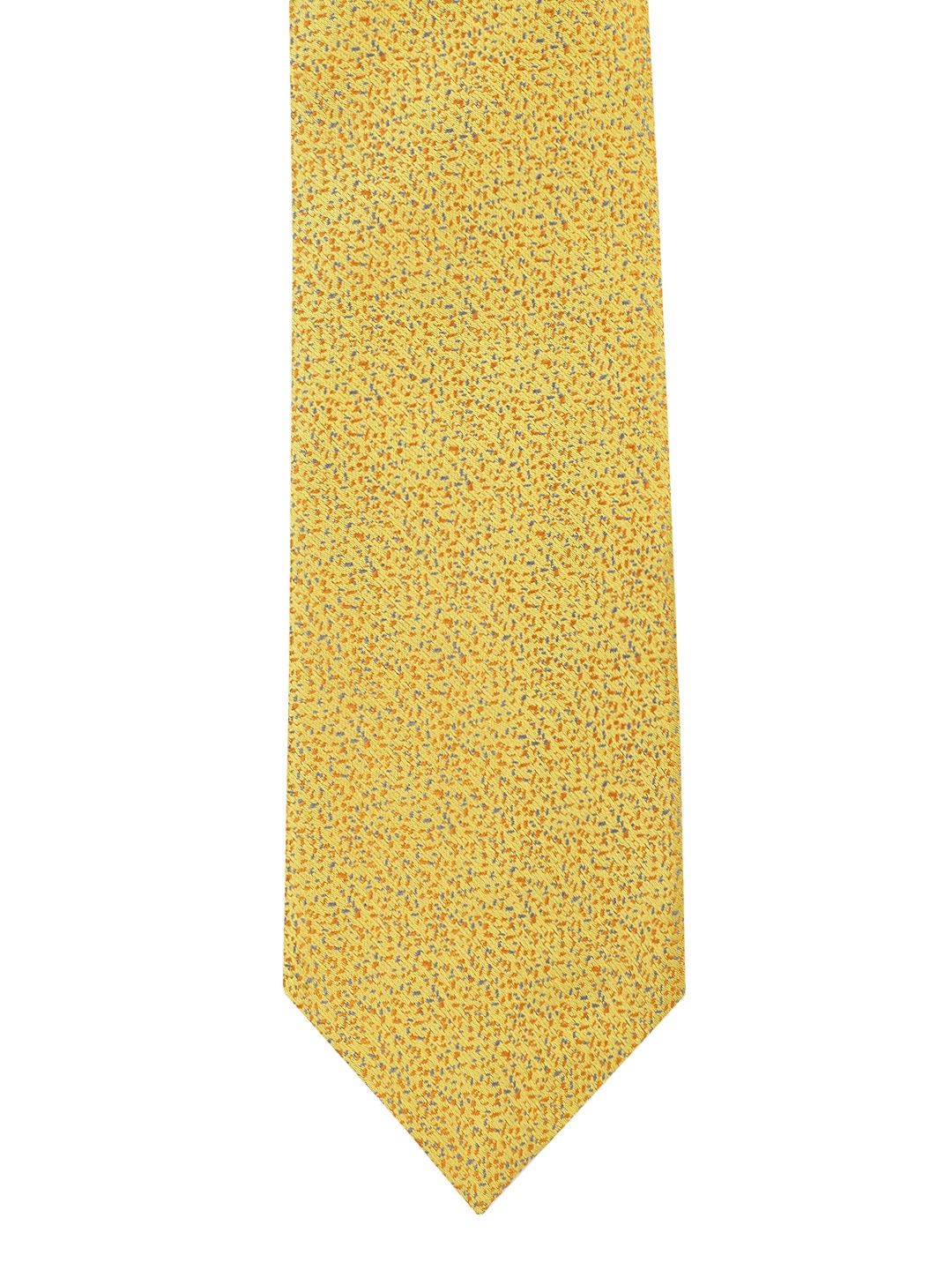 

Louis Philippe Yellow Woven Design Broad Tie