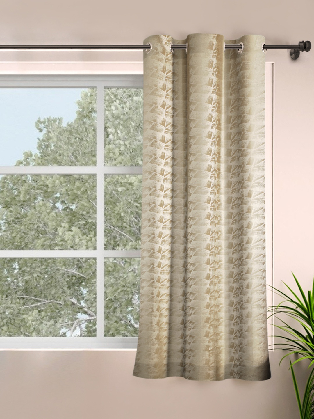 

ROSARA HOME Beige Single Window Curtain