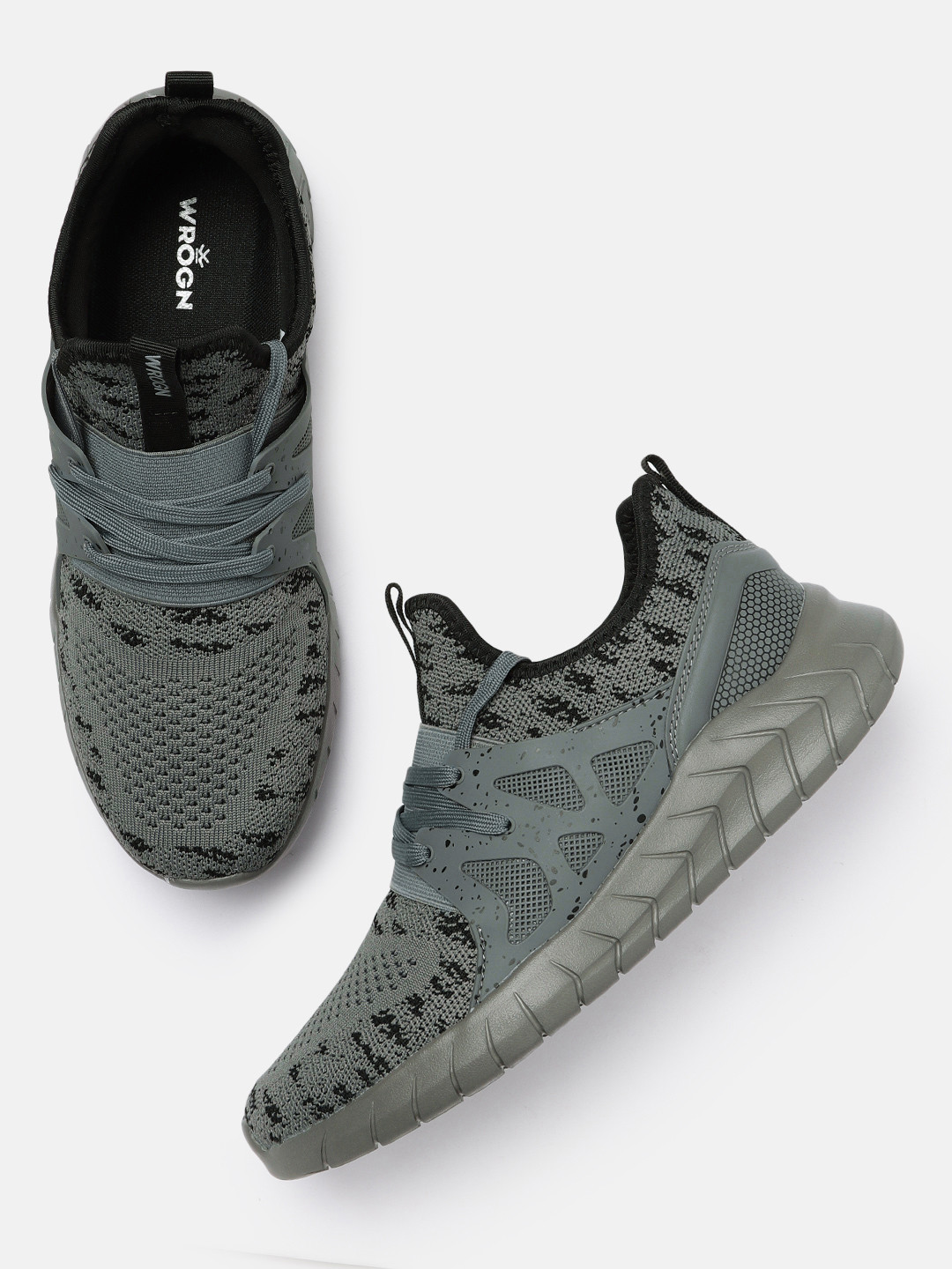 

WROGN Men Grey Sneakers
