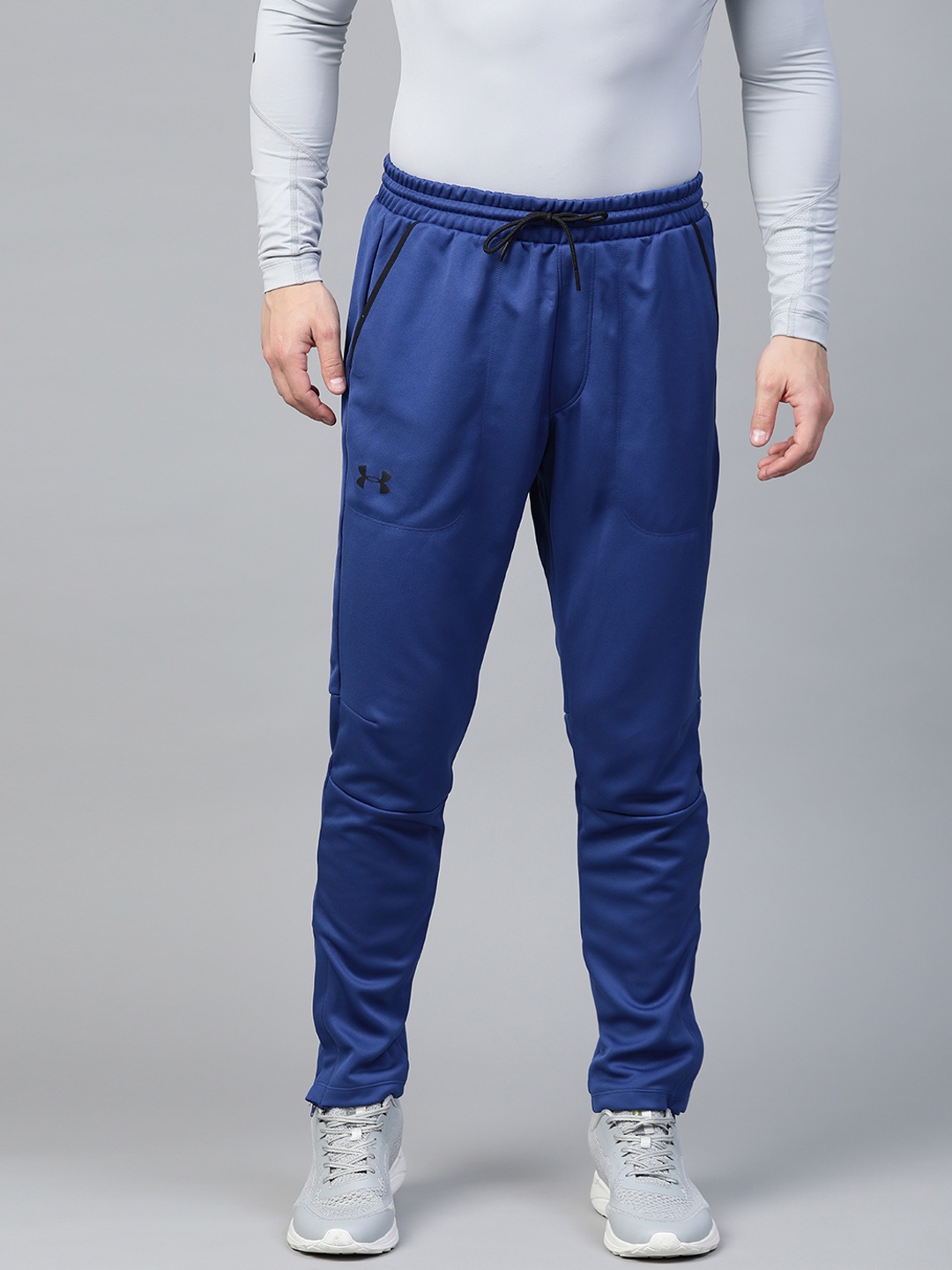 

UNDER ARMOUR Men Blue Solid MK-1 Warm-Up Track Pants