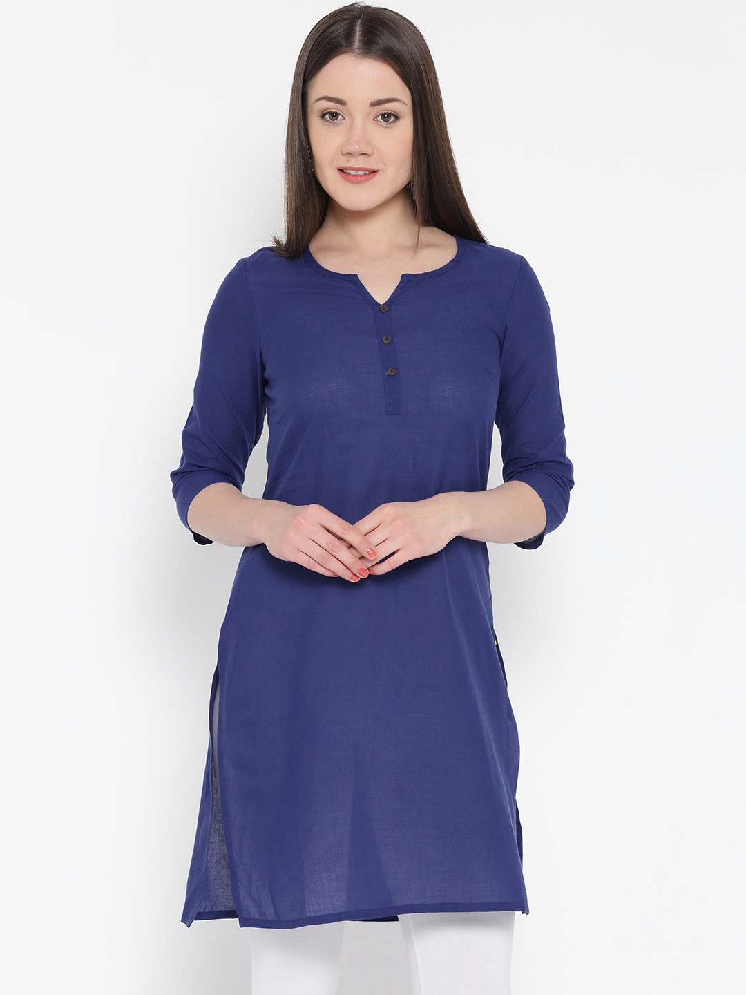 

Aurelia Navy Kurta, Navy blue