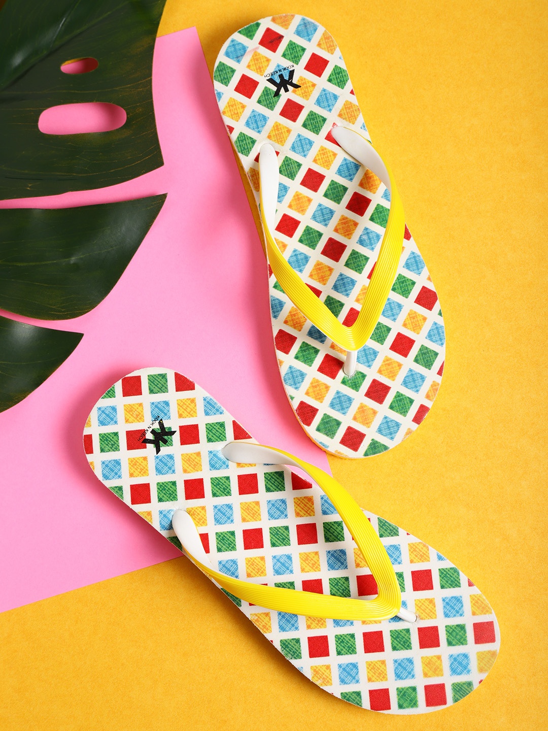 

Kook N Keech Women Multicoloured Printed Thong Flip-Flops, Multi