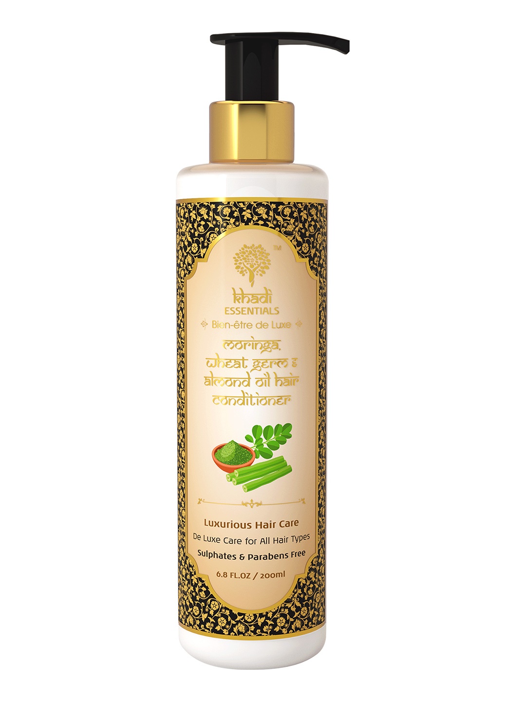 

Khadi Essentials Moringa Hair Conditioner with Neem & Amla for Dry Damaged Frizzy Hair, White